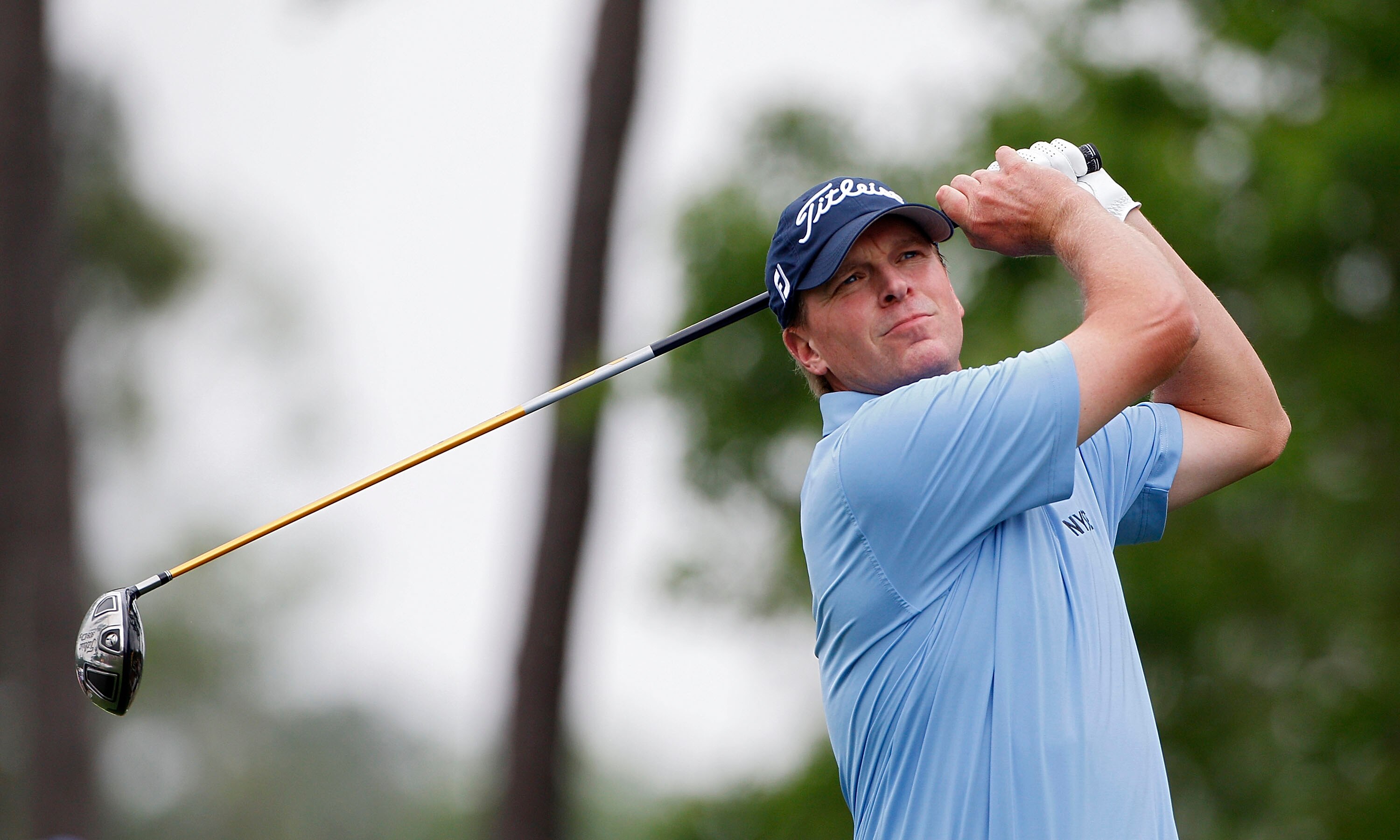 HUMBLE, TX - APRIL 03:  Steve Stricker hits his drive on the fourth hole during the final round of the Shell Houston Open at Redstone Golf Club on April 3, 2011 in Humble, Texas.  (Photo by Michael Cohen/Getty Images)