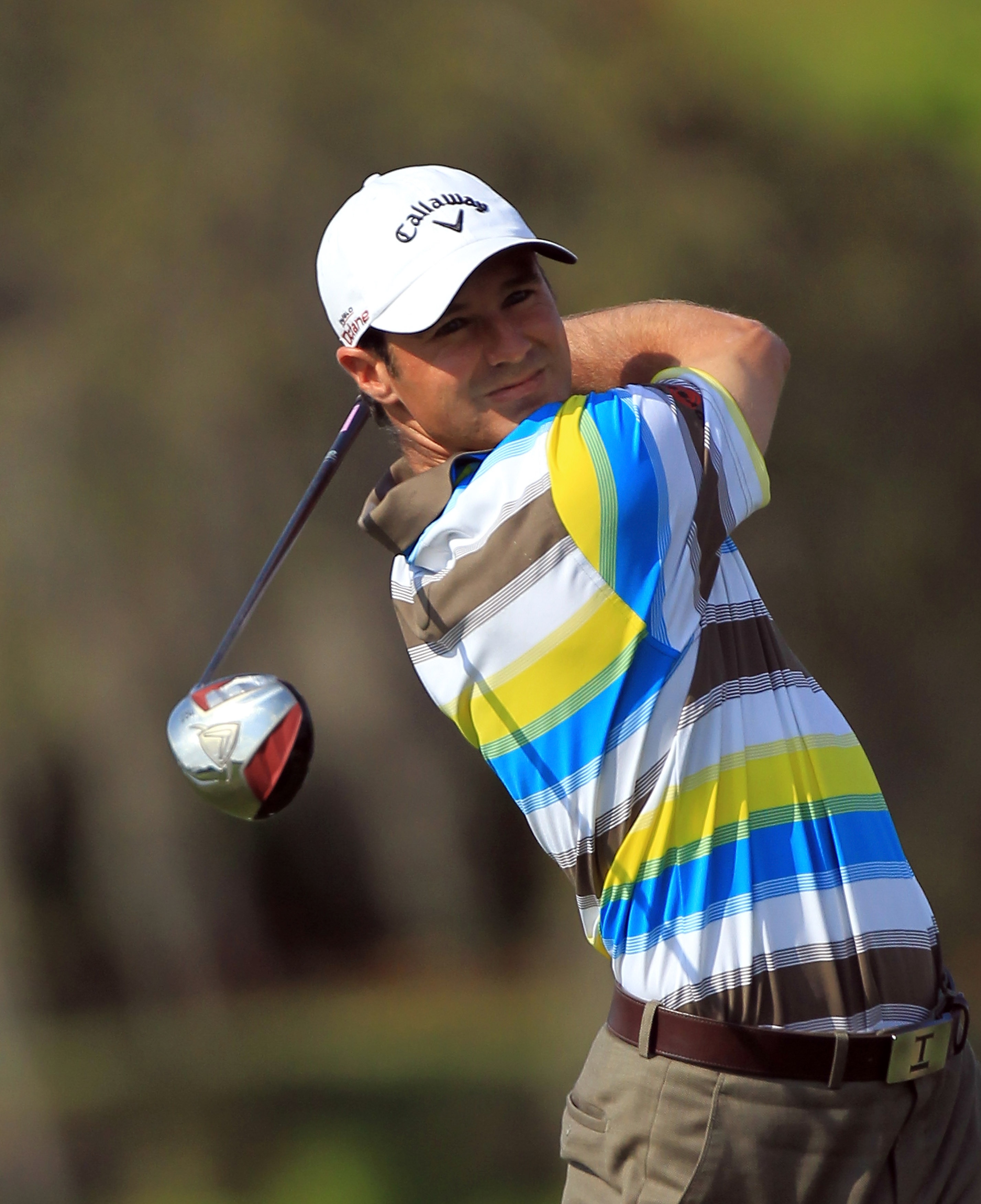ORLANDO, FL - MARCH 27:  Trevor Immelman of South Africa plays his tee shot on the 16th hole during the final round of the 2011 Arnold Palmer Invitational presented by Mastercard at the Bay Hill Lodge and Country Club on March 27, 2011 in Orlando, Florida