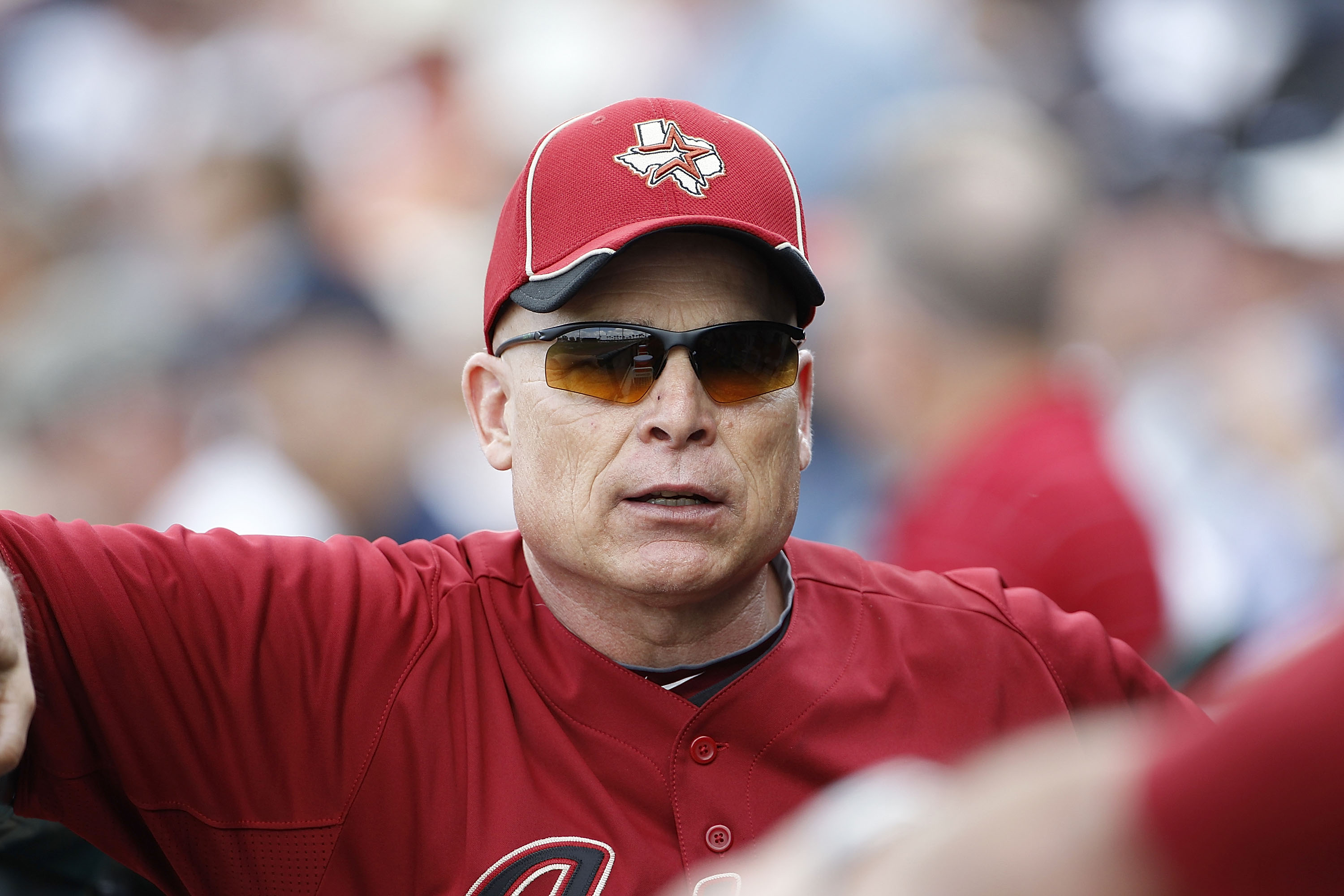 LAKELAND, FL - MARCH 02: Houston Astros manager Brad Mills watches the action during the game against the Detroit Tigers at Joker Marchant Stadium on March 2, 2011 in Lakeland, Florida. The Astros defeated the Tigers 6-3. (Photo by Leon Halip/Getty Image LAKELAND, FL - MARCH 02: Houston Astros manager Brad Mills watches the action during the game against the Detroit Tigers at Joker Marchant Stadium on March 2, 2011 in Lakeland, Florida. The Astros defeated the Tigers 6-3. (Photo by Leon Halip/Getty Image