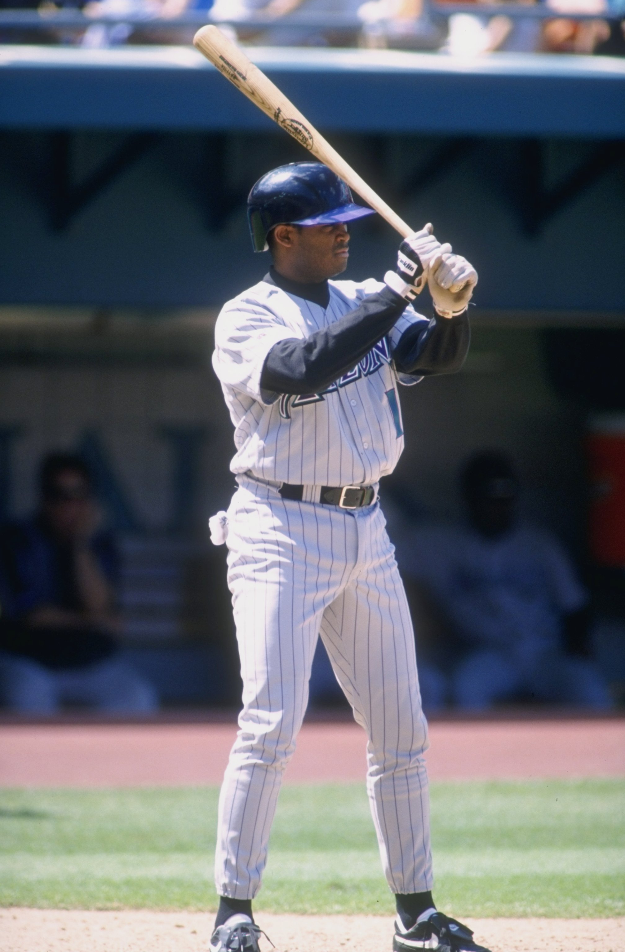 26 Apr 1998:  Infielder Tony Batista of the Arizona Diamondbacks in action during a game against the Florida Marlins at the Pro Player Stadium in Miami, Florida.  The Marlins defeated the Diamondbacks 12-6. Mandatory Credit: Scott Halleran  /Allsport