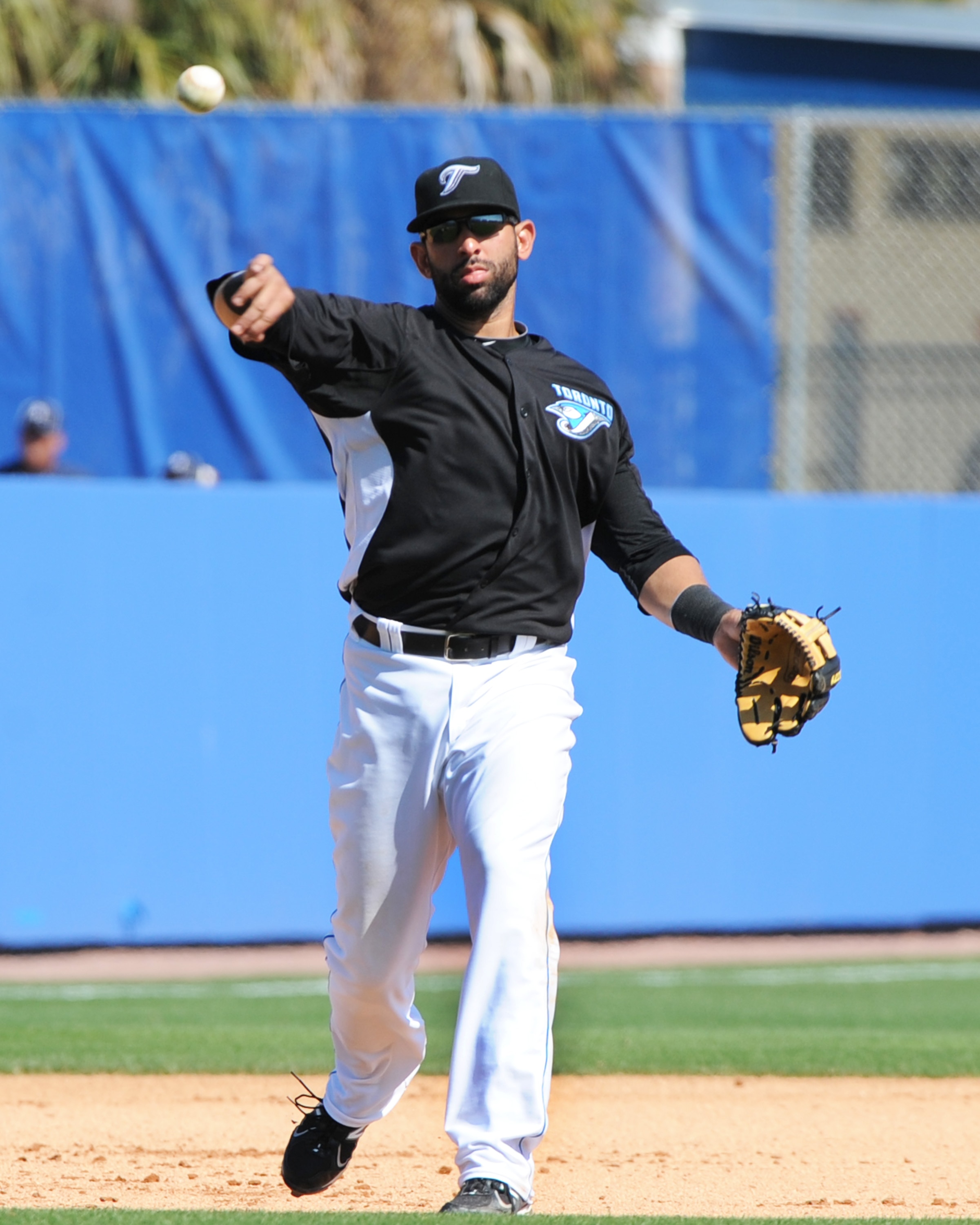 DUNEDIN, FL - FEBRUARY 26: Infielder Jose Bautista #19 of the Toronto Blue Jays throws from third base against the Detroit Tigers February 26, 2011 at Florida Auto Exchange Stadium in Dunedin, Florida. (Photo by Al Messerschmidt/Getty Images) DUNEDIN, FL - FEBRUARY 26: Infielder Jose Bautista #19 of the Toronto Blue Jays throws from third base against the Detroit Tigers February 26, 2011 at Florida Auto Exchange Stadium in Dunedin, Florida. (Photo by Al Messerschmidt/Getty Images)