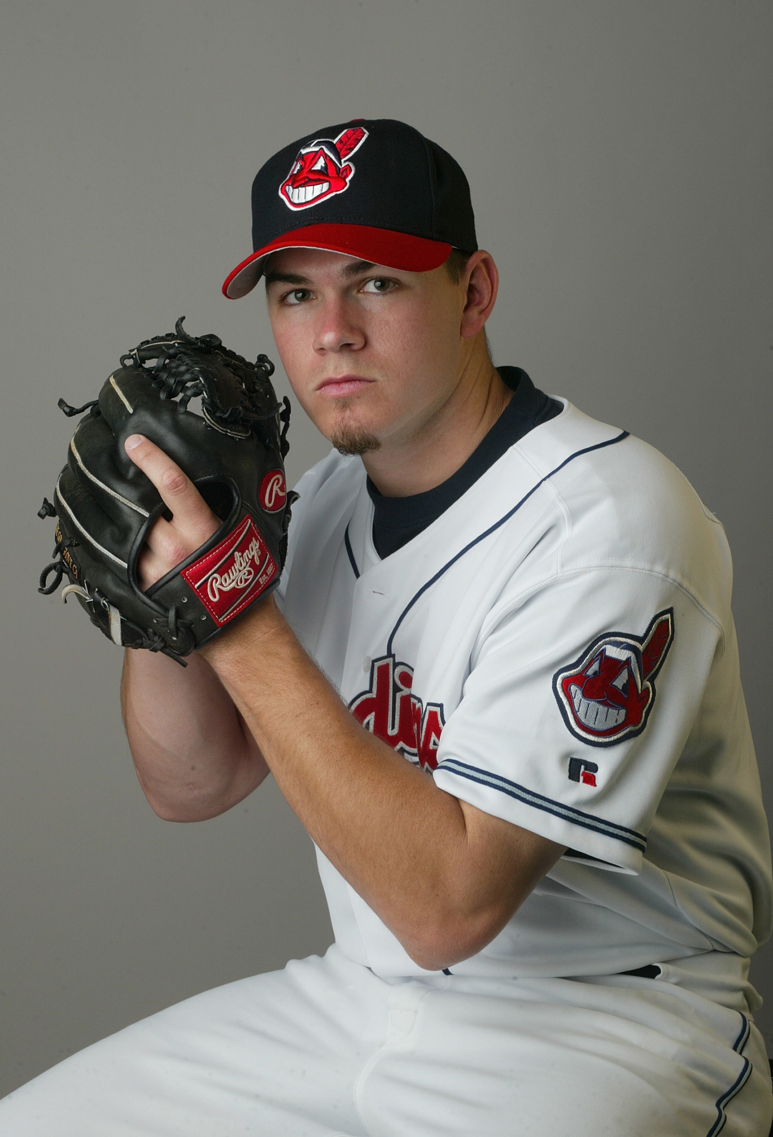 WINTER HAVEN , FL- MARCH 2:  Pitcher Chad Durbin #49 of the Cleveland Indians poses during Media Day on March 2, 2004 at Chain O Lakes Park in Winter Haven, Florida. (Photo by Rick Stewart/Getty Images)