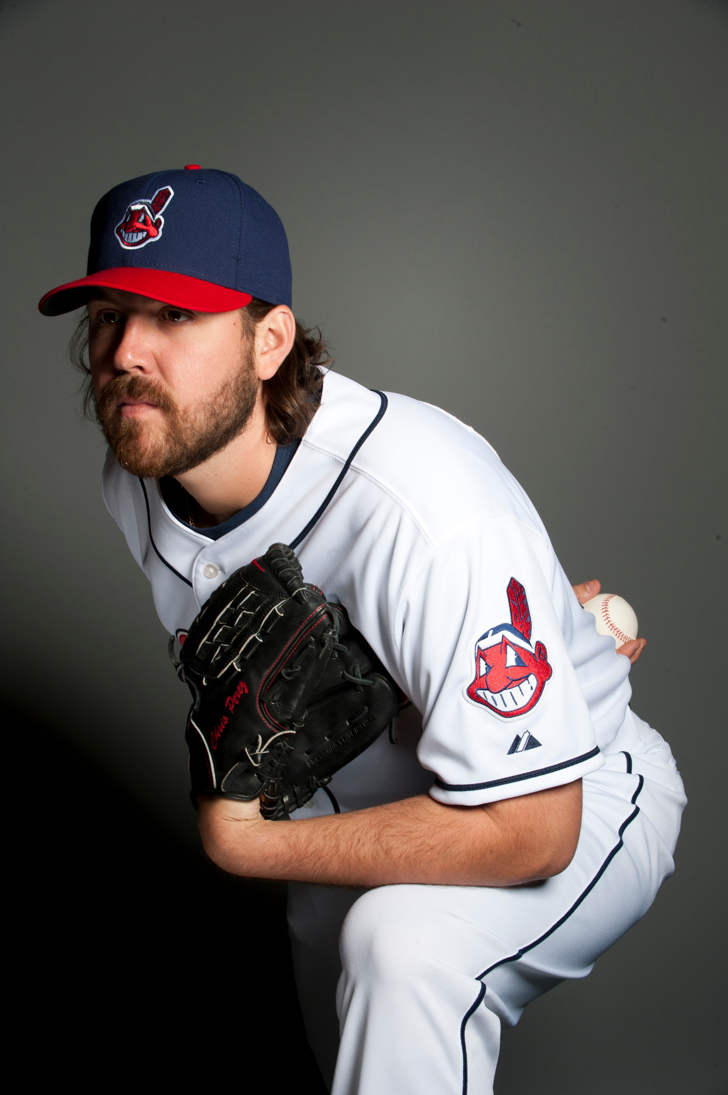 GOODYEAR, AZ - FEBRUARY 22: Chris Perez #54 of the Cleveland Indians poses during their photo day at the Cleveland Indians Spring Training Complex on February 22, 2011 in Goodyear, Arizona. (Photo by Rob Tringali/Getty Images)