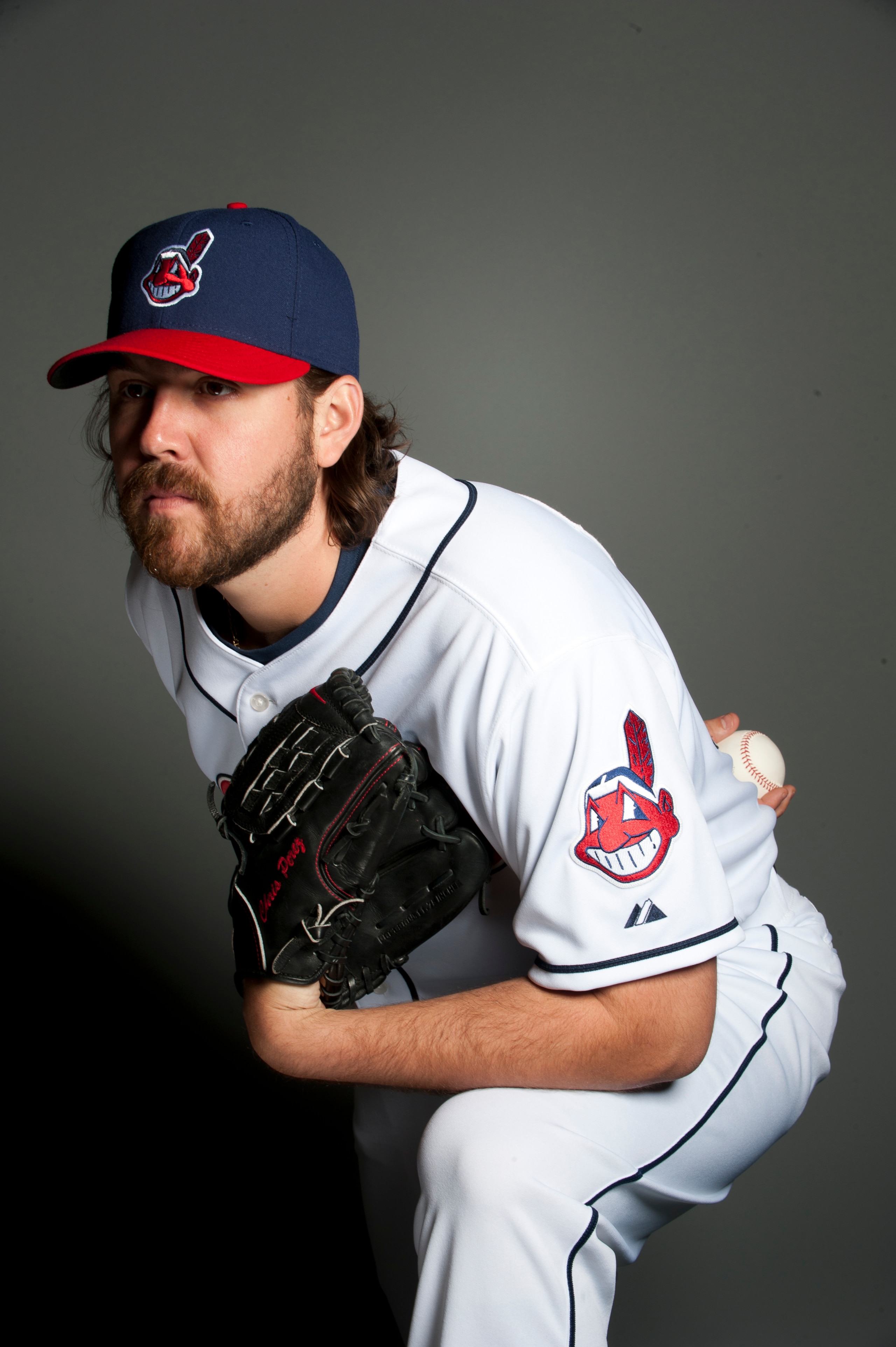 GOODYEAR, AZ - FEBRUARY 22: Chris Perez #54 of the Cleveland Indians poses during their photo day at the Cleveland Indians Spring Training Complex on February 22, 2011 in Goodyear, Arizona. (Photo by Rob Tringali/Getty Images)