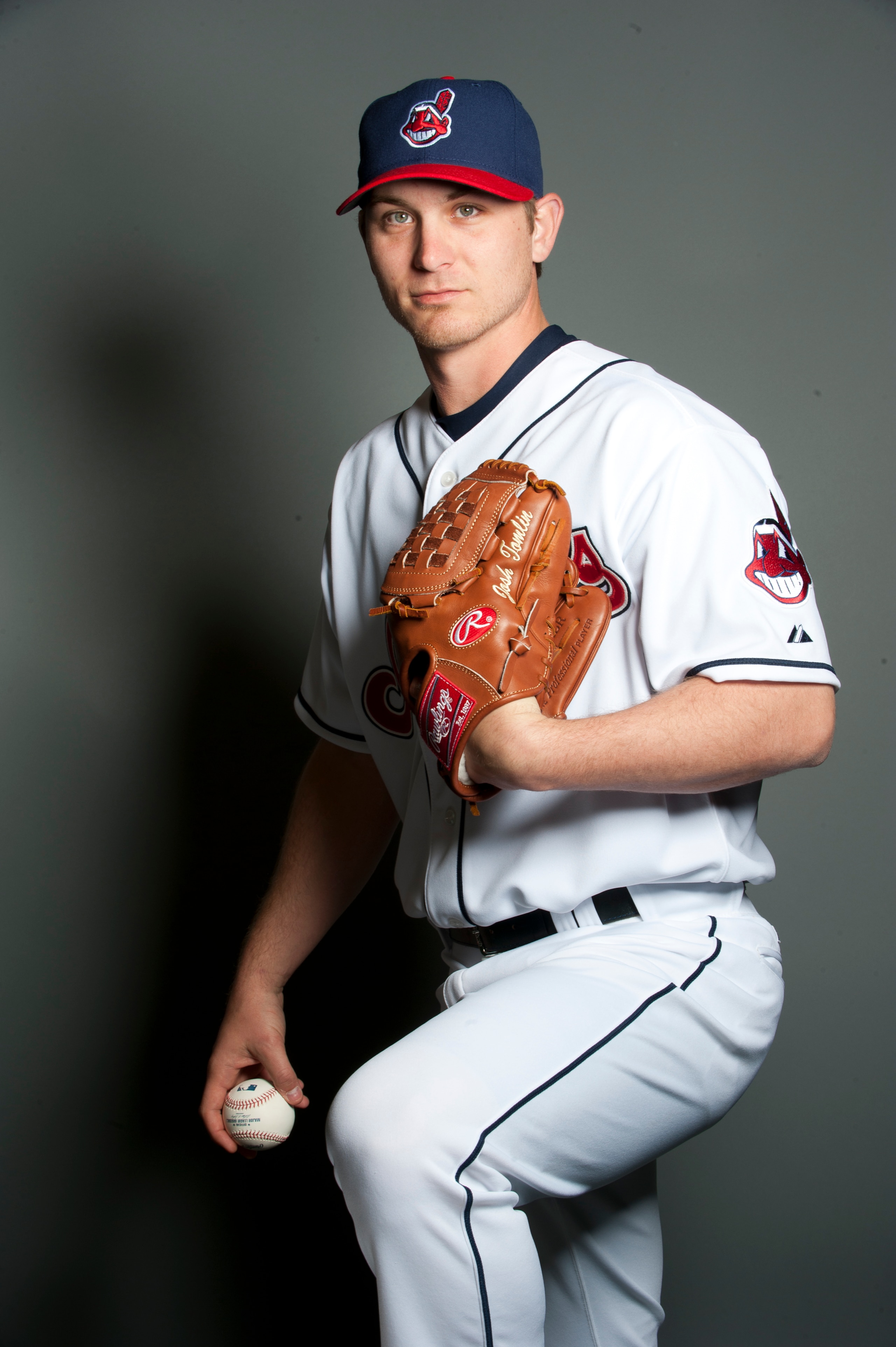 GOODYEAR, AZ - FEBRUARY 22: Josh Tomlin #43 of the Cleveland Indians poses during their photo day at the Cleveland Indians Spring Training Complex on February 22, 2011 in Goodyear, Arizona. (Photo by Rob Tringali/Getty Images)