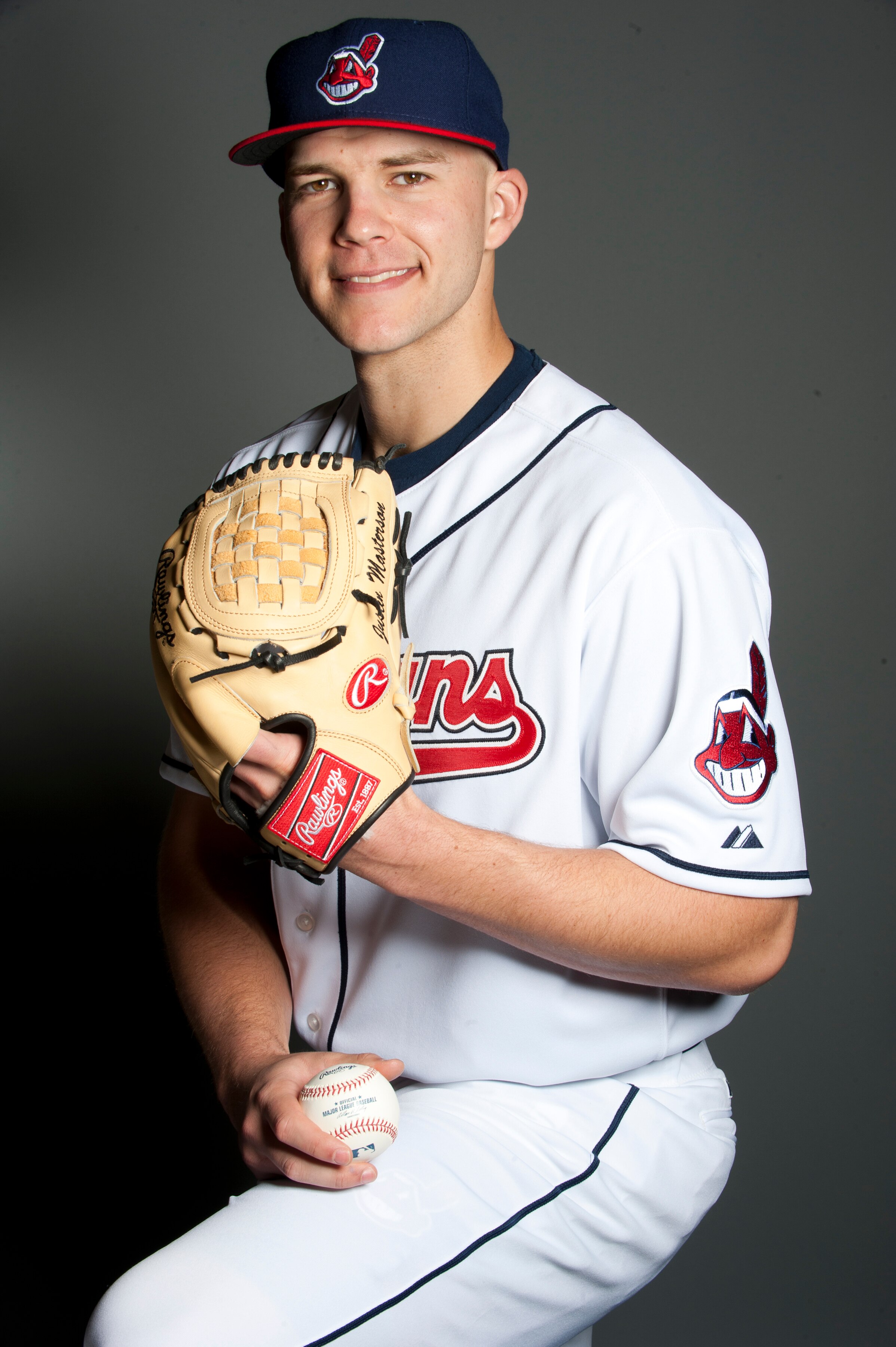 GOODYEAR, AZ - FEBRUARY 22: Justin Masterson #63 of the Cleveland Indians poses during their photo day at the Cleveland Indians Spring Training Complex on February 22, 2011 in Goodyear, Arizona. (Photo by Rob Tringali/Getty Images)