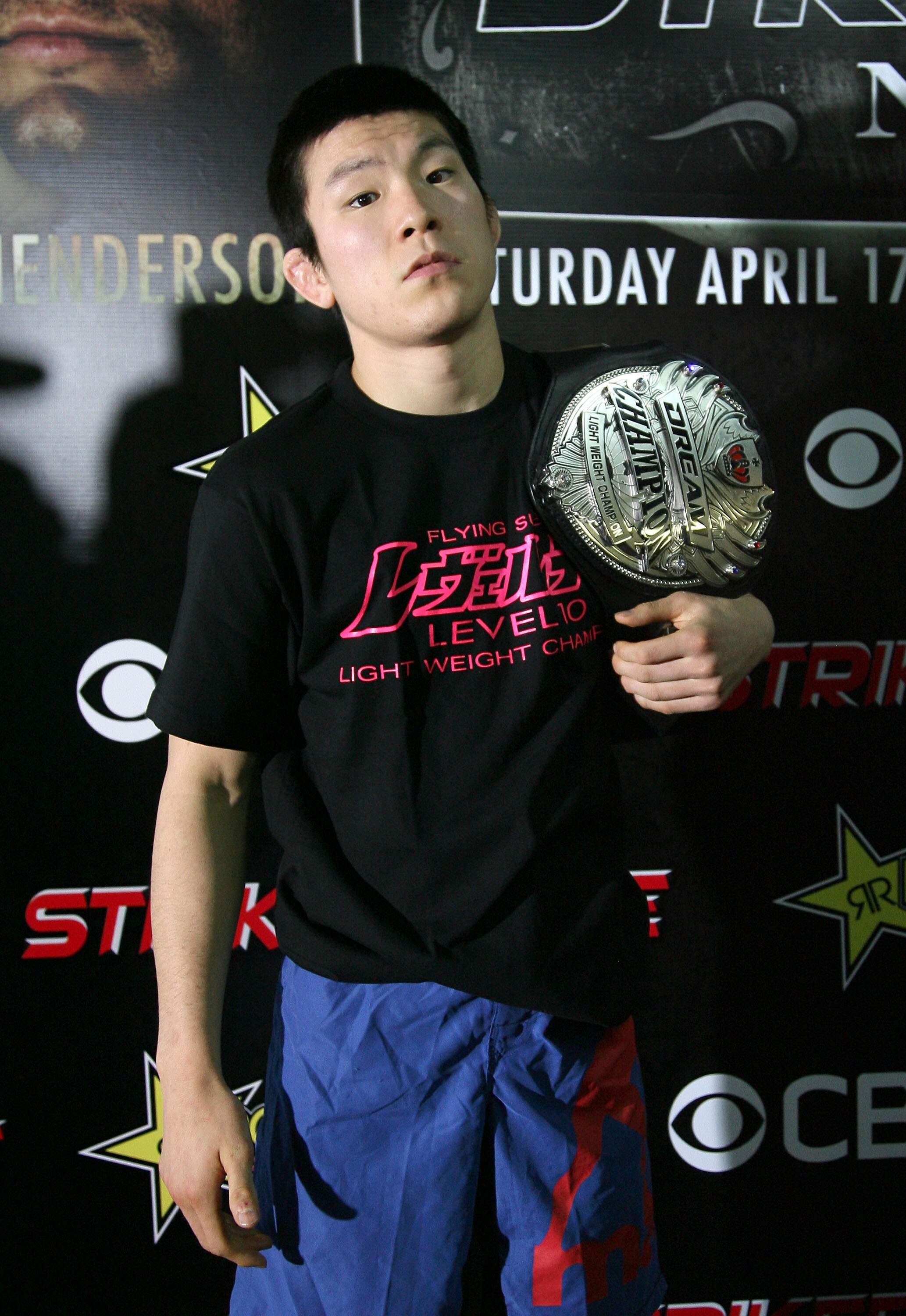 HOLLYWOOD - MARCH 17:  Dream 155-Pound Champion Shinya 'Tobikan Judan' Aoki attends the CBS' Strikeforce MMA Fighters Open Media Workout on March 17, 2010 in Hollywood, California.  (Photo by Valerie Macon/Getty Images)