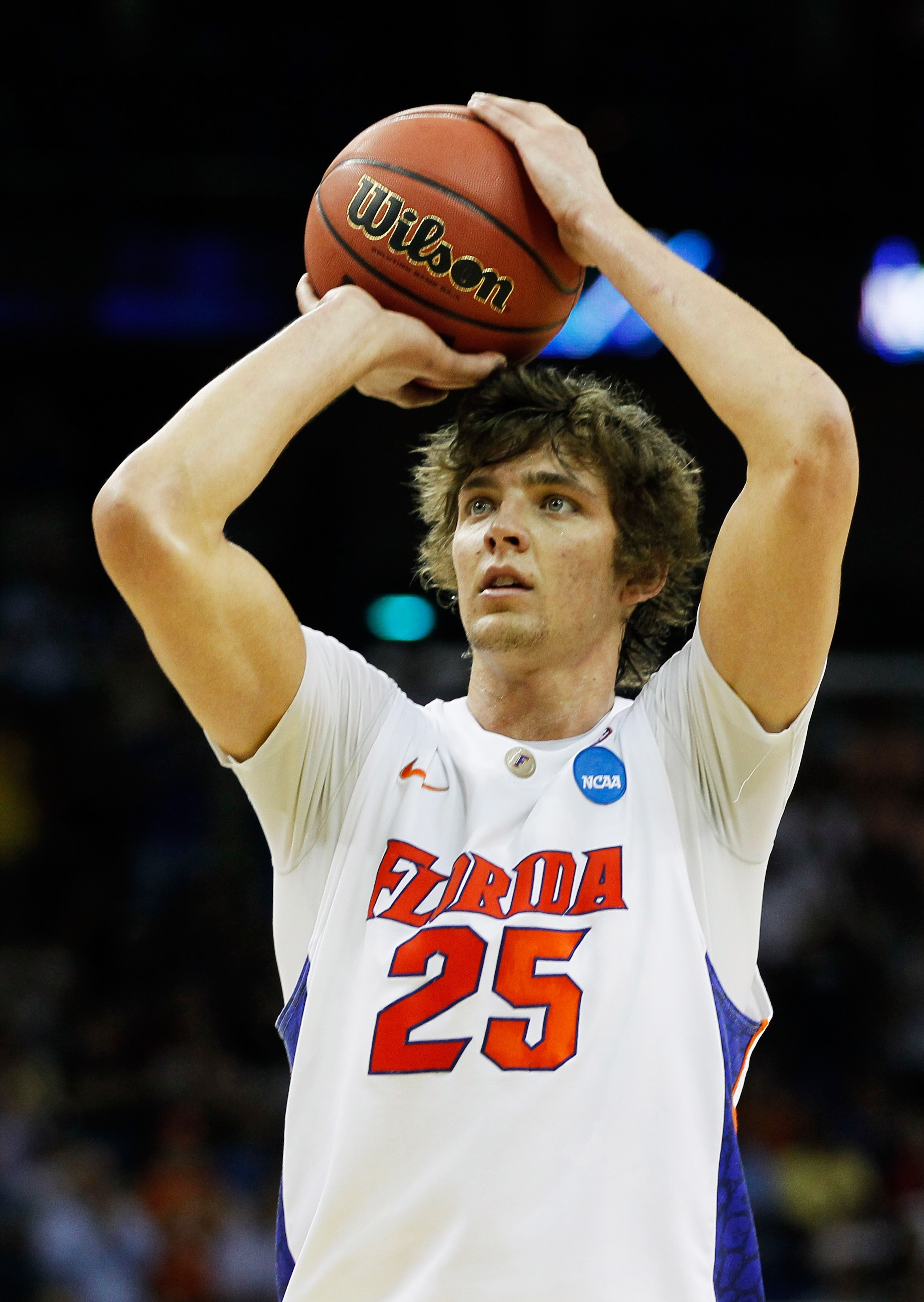 NEW ORLEANS, LA - MARCH 24:  Chandler Parsons #25 of the Florida Gators shoots against the Brigham Young Cougars during the Southeast regional of the 2011 NCAA men's basketball tournament at New Orleans Arena on March 24, 2011 in New Orleans, Louisiana.