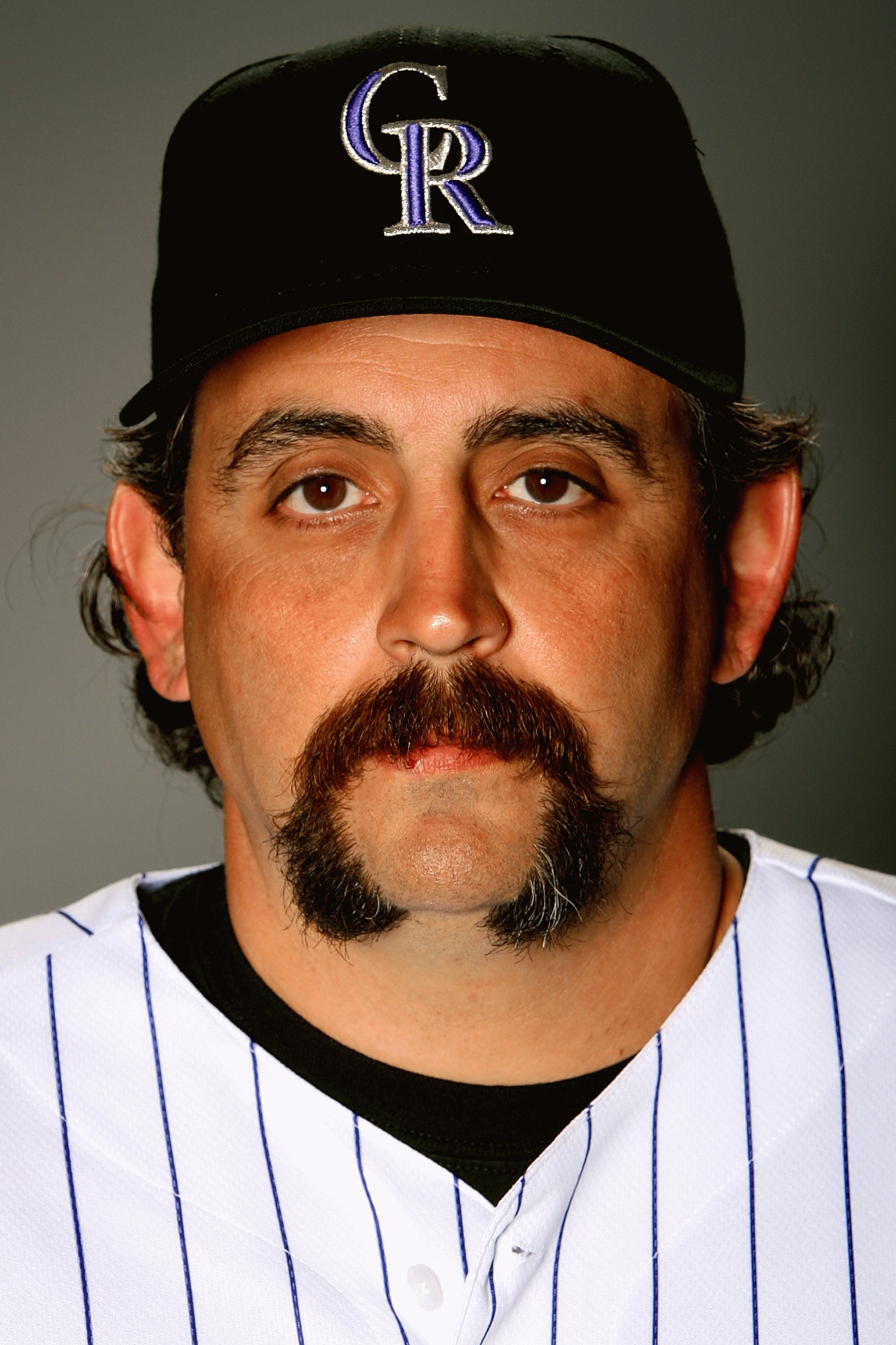 TUCSON, AZ - FEBRUARY 22:  Sal Fasano of the Colorado Rockies poses during photo day at the Rockies spring training complex on February 22, 2009 in Tuscon, Arizona.  (Photo by Matthew Stockman/Getty Images)