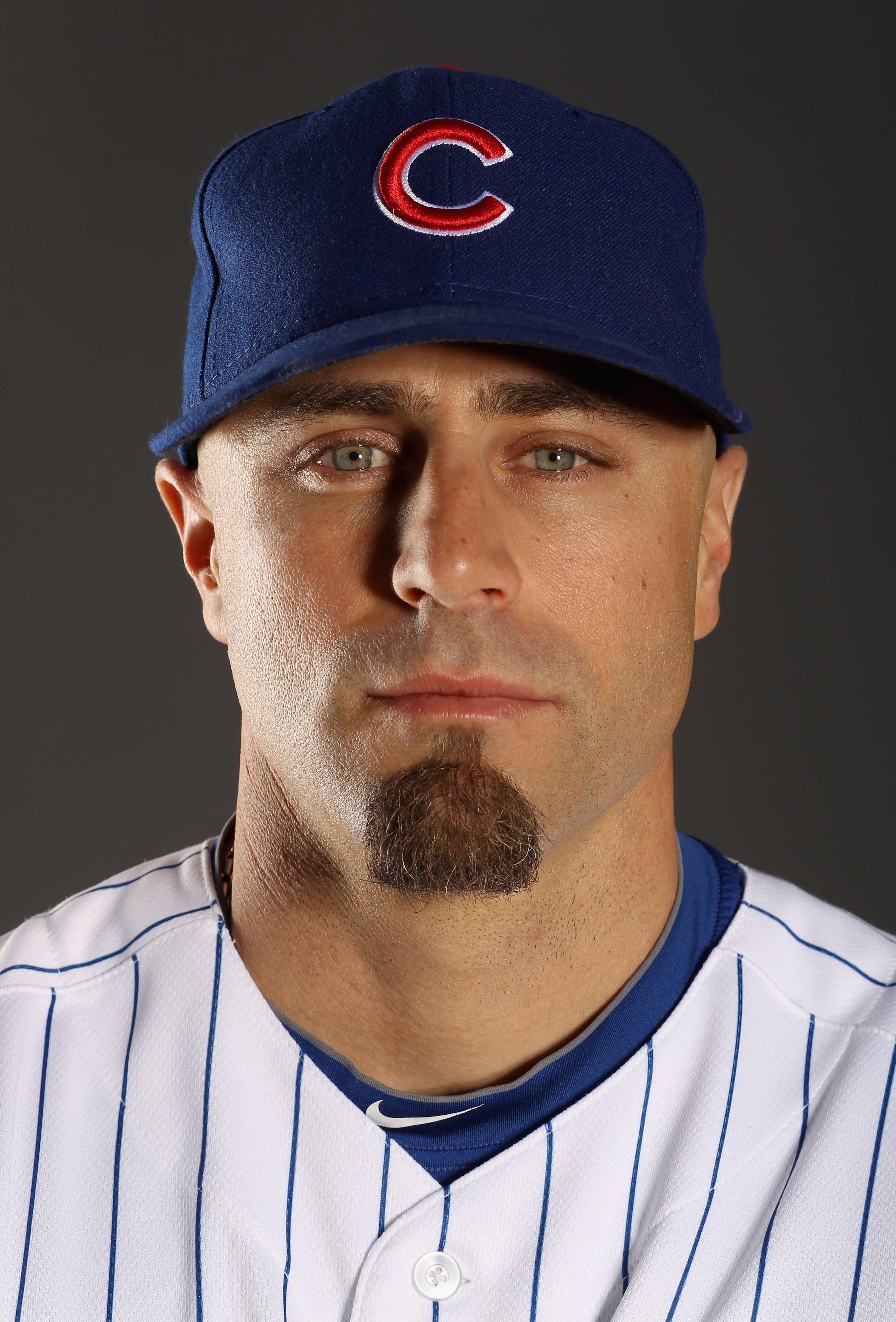 MESA, AZ - FEBRUARY 22:  Reed Johnson #5 of the Chicago Cubs poses for a portrait during media photo day at Finch Park on February 22, 2011 in Mesa, Arizona.  (Photo by Ezra Shaw/Getty Images)