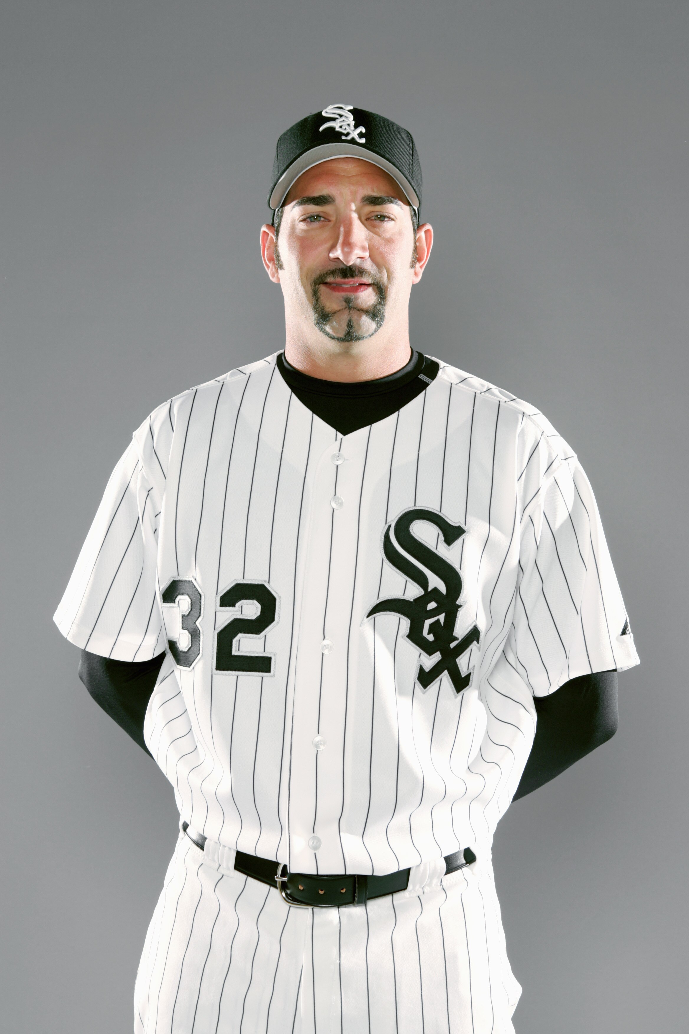 TUCSON, AZ - FEBRUARY 26:  Dustin Hermanson poses for a portrait during the Chicago White Sox Photo Day on February 26, 2006 at Tuscon Electric Park in Tucson, Arizona.  (Photo by Jonathan Ferrey/Getty Images)