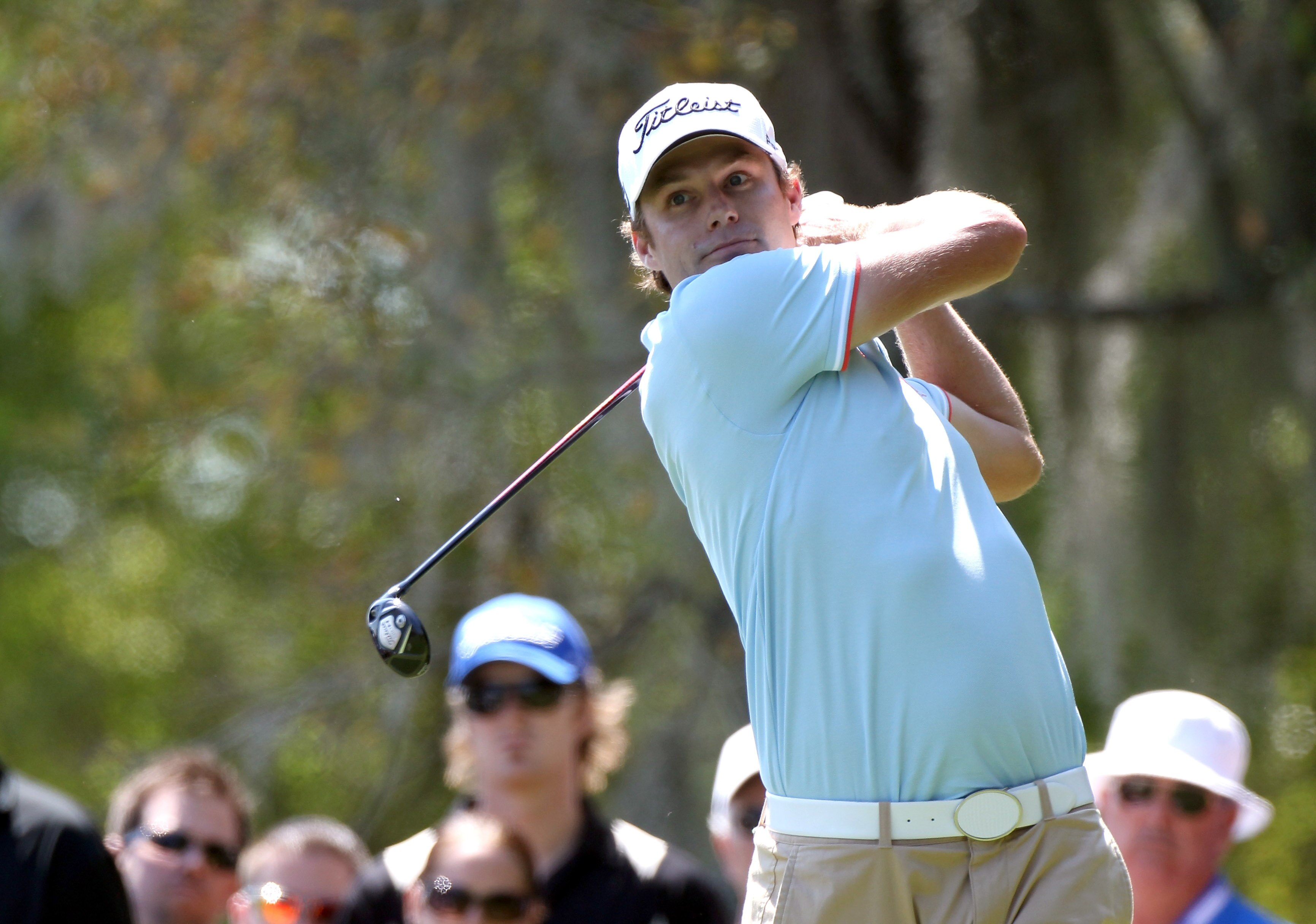 PALM HARBOR, FL - MARCH 20:  Nick Watney hits a shot on the 2nd hole during the final round of the Transitions Championship at Innisbrook Resort and Golf Club on March 20, 2011 in Palm Harbor, Florida.  (Photo by Sam Greenwood/Getty Images)