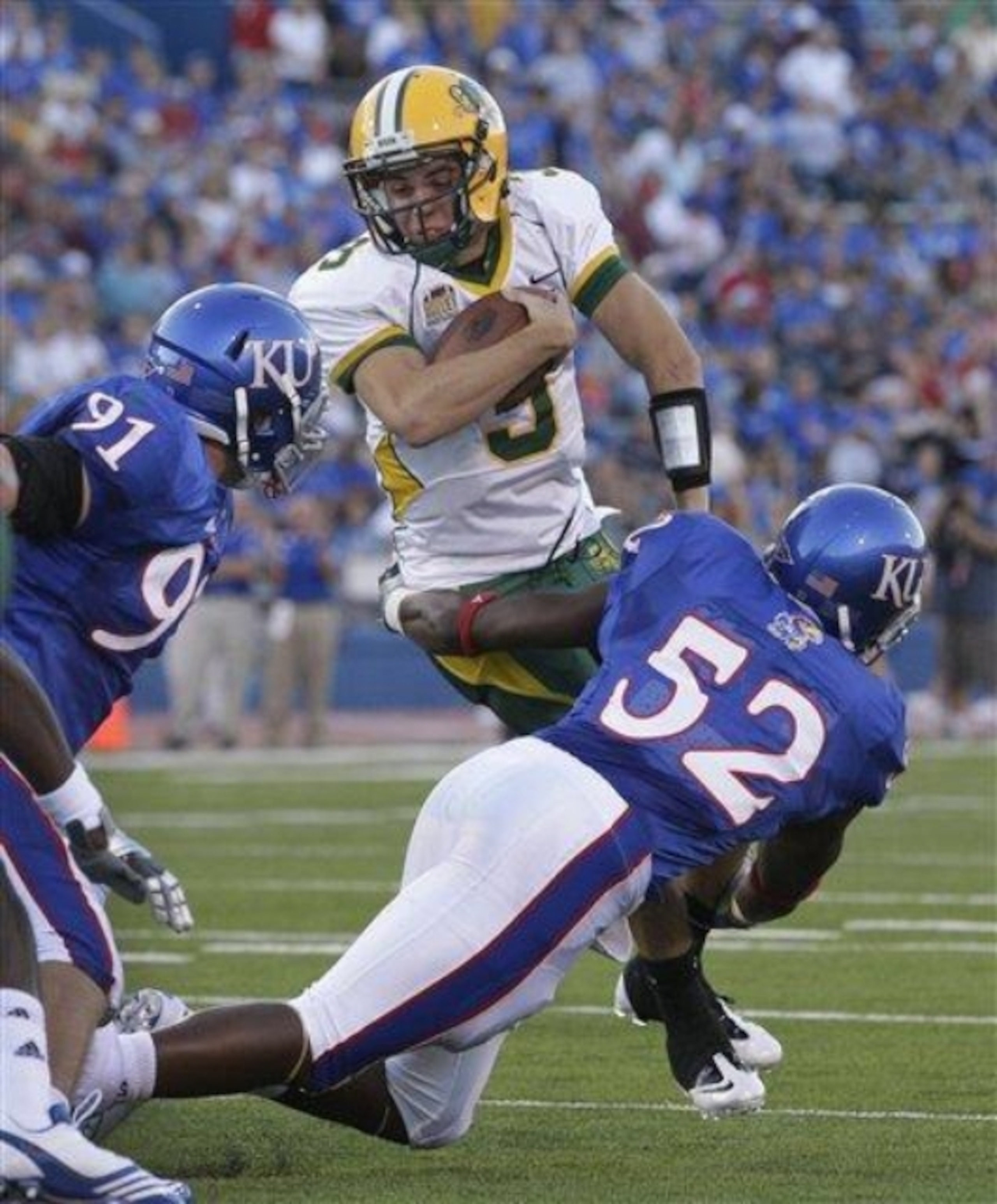 Kansas' Top Returning Tackler- Linebacker Steven Johnson Kansas' Top Returning Tackler- Linebacker Steven Johnson