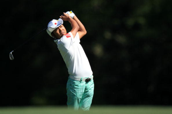 AUGUSTA, GA - APRIL 09:  Shingo Katayama of Japan hits a shot on the fifth hole during the second round of the 2010 Masters Tournament at Augusta National Golf Club on April 9, 2010 in Augusta, Georgia.  (Photo by David Cannon/Getty Images)