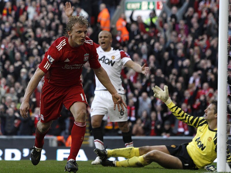 Dirk Kuyt made a name for himself in scoring a hat-trick against Manchester United.