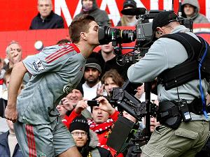 Gerrard kissing the camera is something the Liverpool fans still remember about this game.