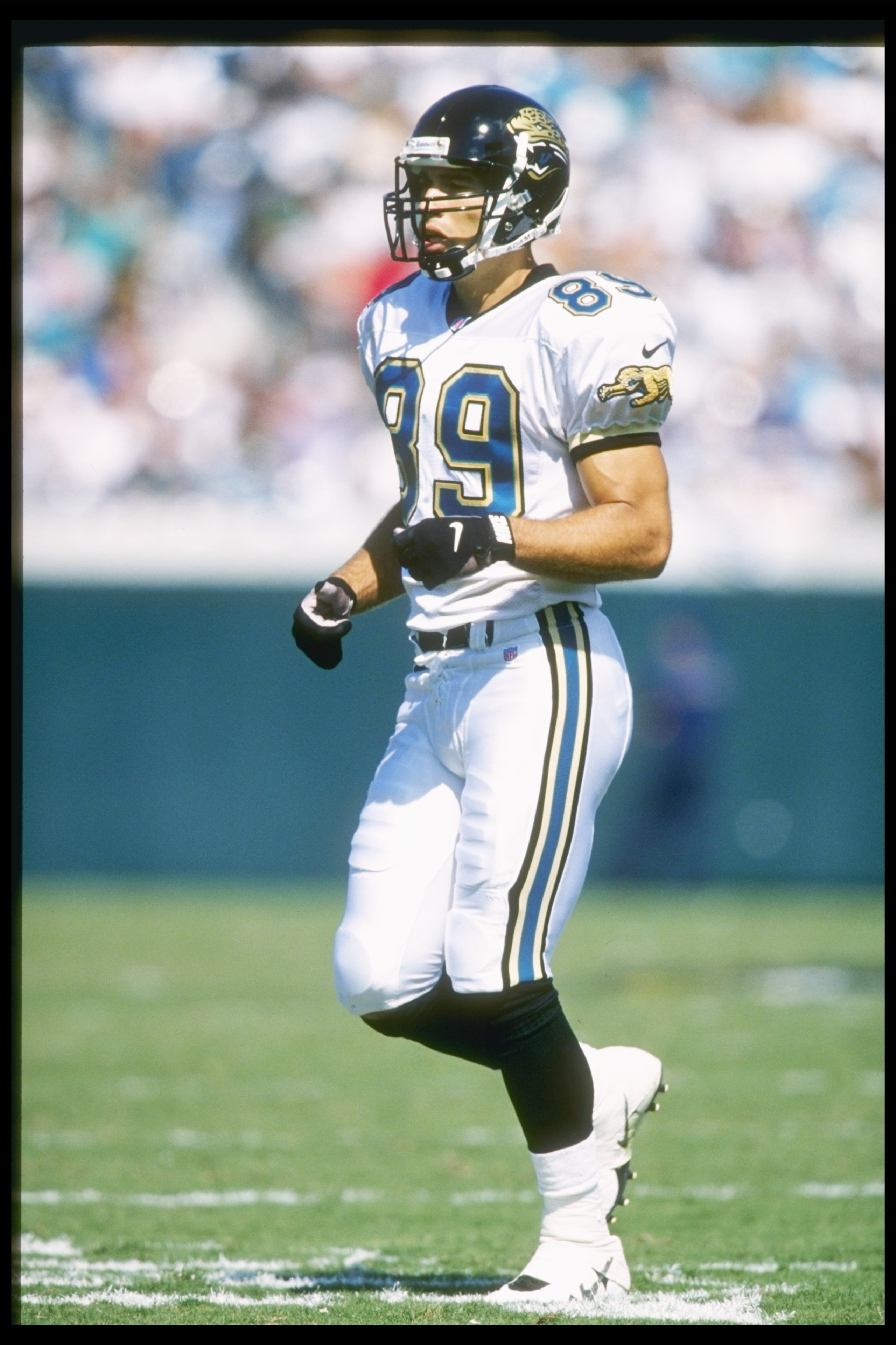 13 Oct 1996: Wide receiver Curtis Marsh of the Jacksonville Jaguars walks down the field during a game against the New York Jets at Jacksonville Stadium in Jacksonville, Florida. The Jaguars won the game 21-17.