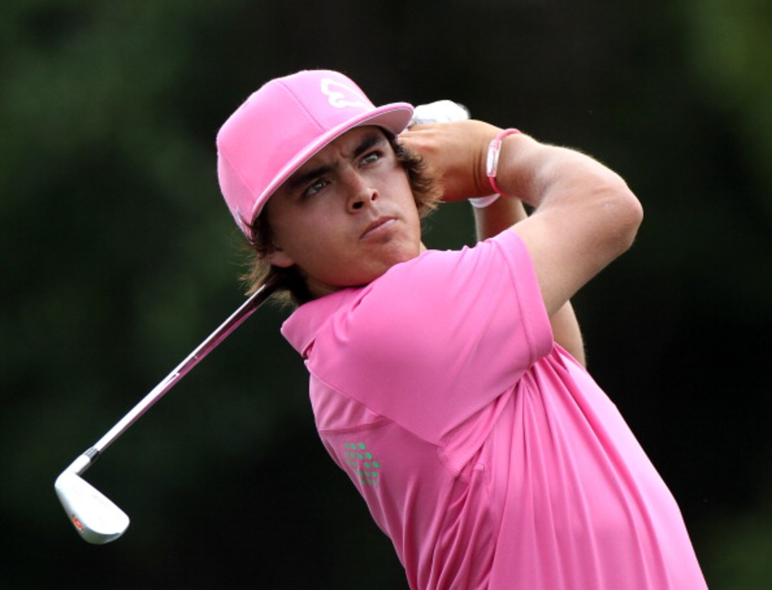 ORLANDO, FL - MARCH 26:  Rickie Fowler plays a shot on the 7th hole during the third round of the Arnold Palmer Invitational presented by MasterCard at the Bay Hill Club and Lodge on March 26, 2011 in Orlando, Florida.  (Photo by Sam Greenwood/Getty Image