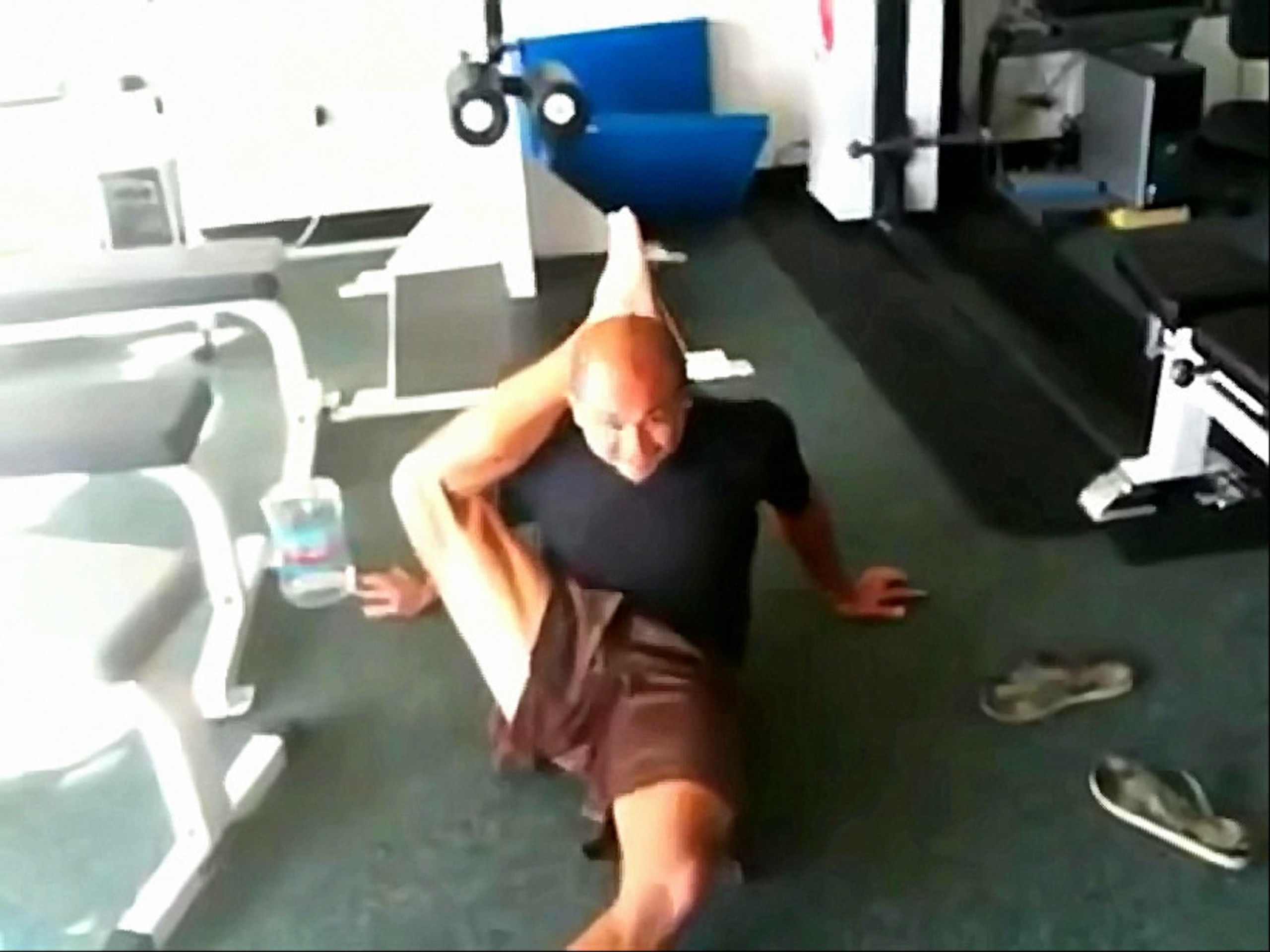 B.J. Penn displays his amazing flexibilty B.J. Penn displays his amazing flexibilty