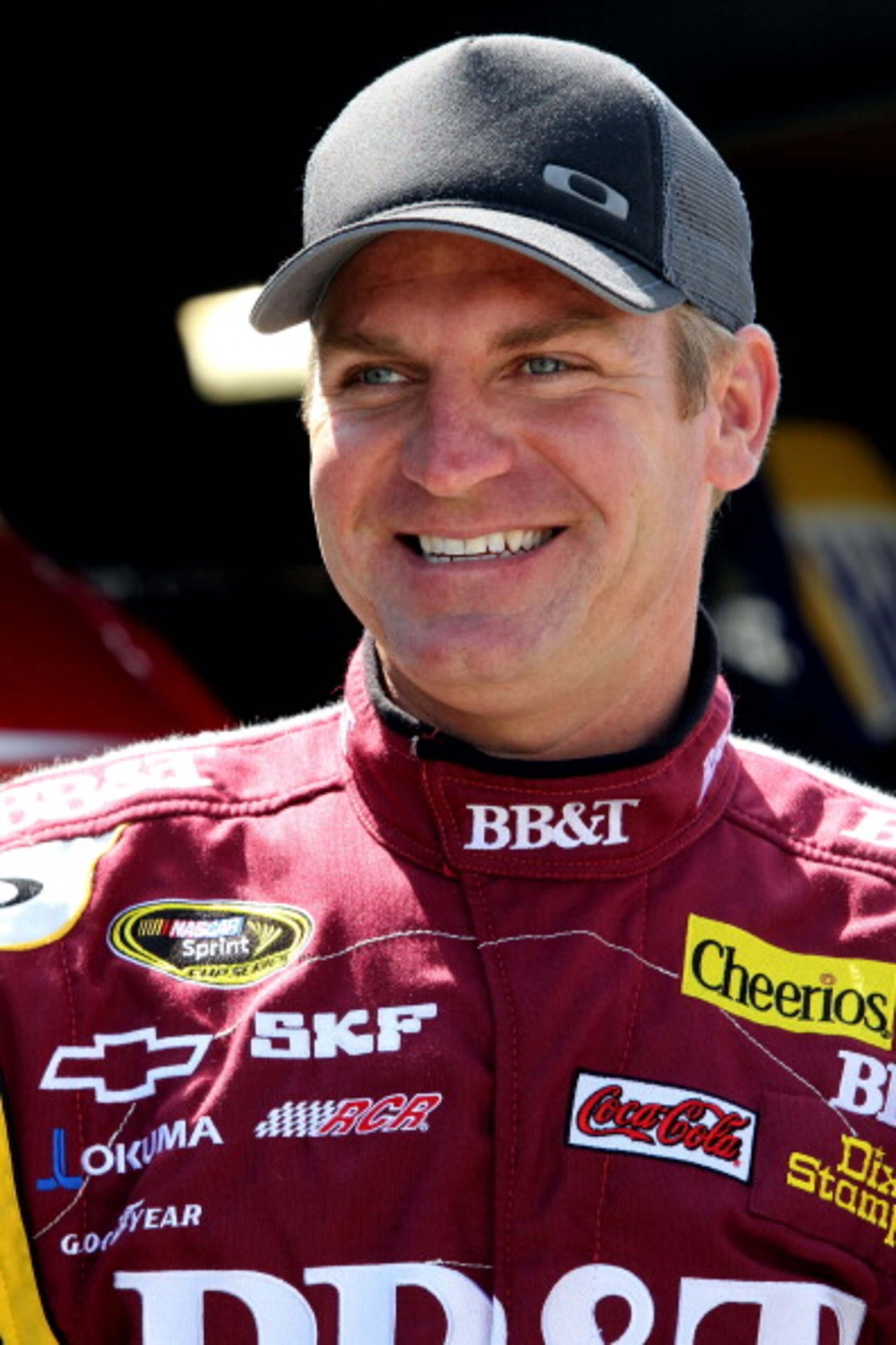 MARTINSVILLE, VA - APRIL 01:  Clint Bowyer, driver of the #33 BB&T Chevrolet, stands in the garage area during practice for the NASCAR Sprint Cup Series Goody's Fast Relief 500 at Martinsville Speedway on April 1, 2011 in Martinsville, Virginia.  (Photo b