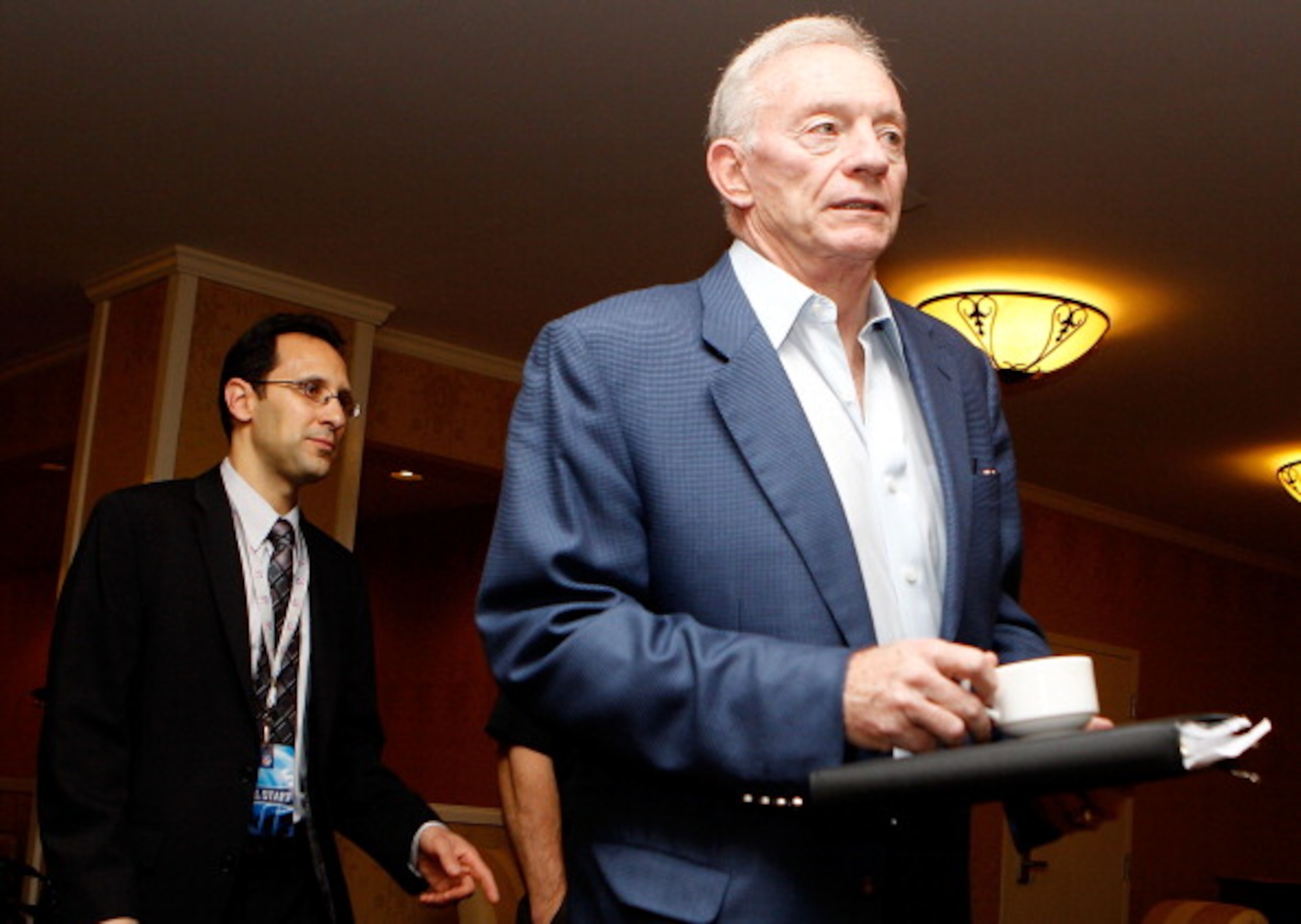 NEW ORLEANS, LA - MARCH 21: Dallas Cowboys owner Jerry Jones attends the NFL Annual Meetings at the Roosevelt Hotel on March 21, 2011 in New Orleans, Louisiana. Despite a NFL owners imposed lockout in effect since March 12 the league is conducting its ann