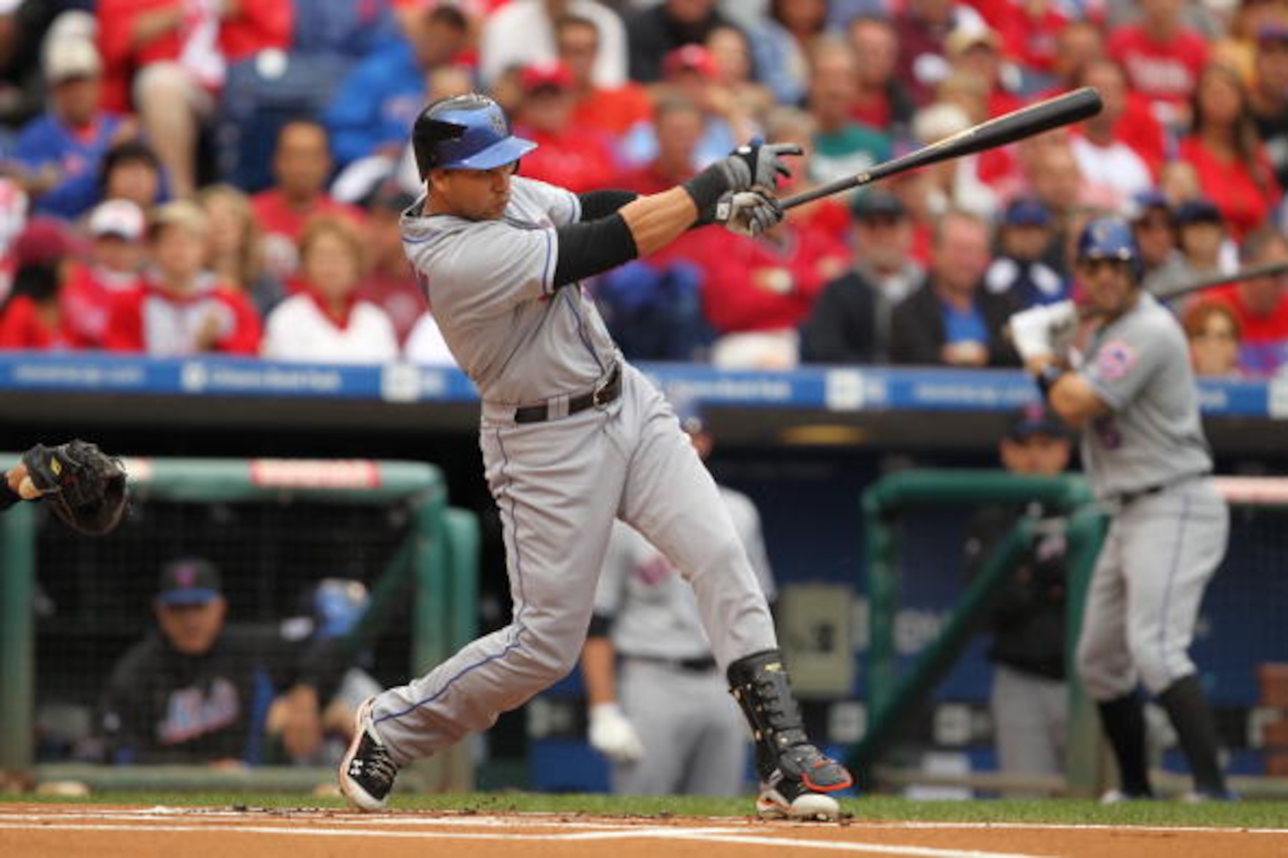 PHILADELPHIA - SEPTEMBER 26: Center fielder Carlos Beltran #15 of the New York Mets bats during a game against the Philadelphia Phillies at Citizens Bank Park on September 26, 2010 in Philadelphia, Pennsylvania. The Mets won 7-3. (Photo by Hunter Martin/G