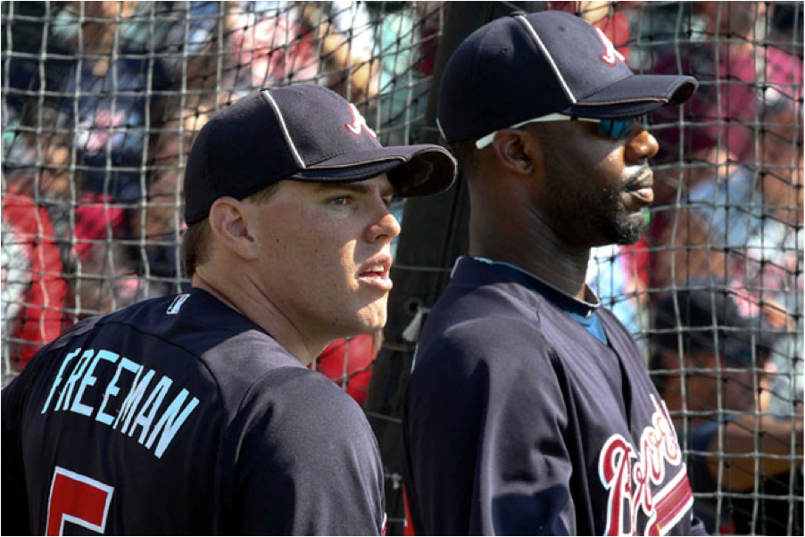 1st Baseman Freddie Freeman and Right Fielder Jason Heyward
