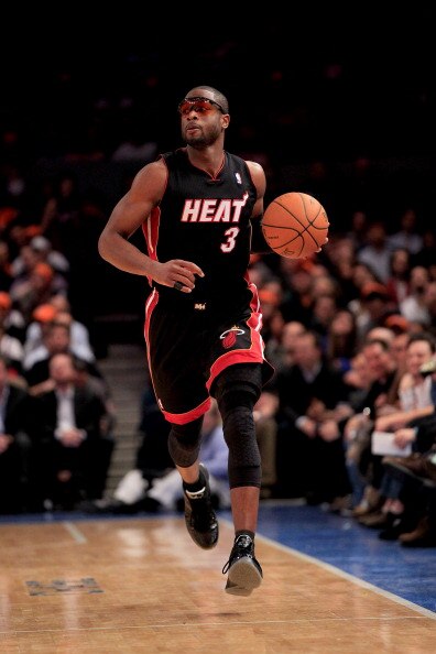 NEW YORK, NY - JANUARY 27:  Dwyane Wade #3 of the Miami Heat dribbles the ball against the New York Knicks at Madison Square Garden on January 27, 2011 in New York City. The Knicks defeated the Heat 93-88. NOTE TO USER: User expressly acknowledges and agr