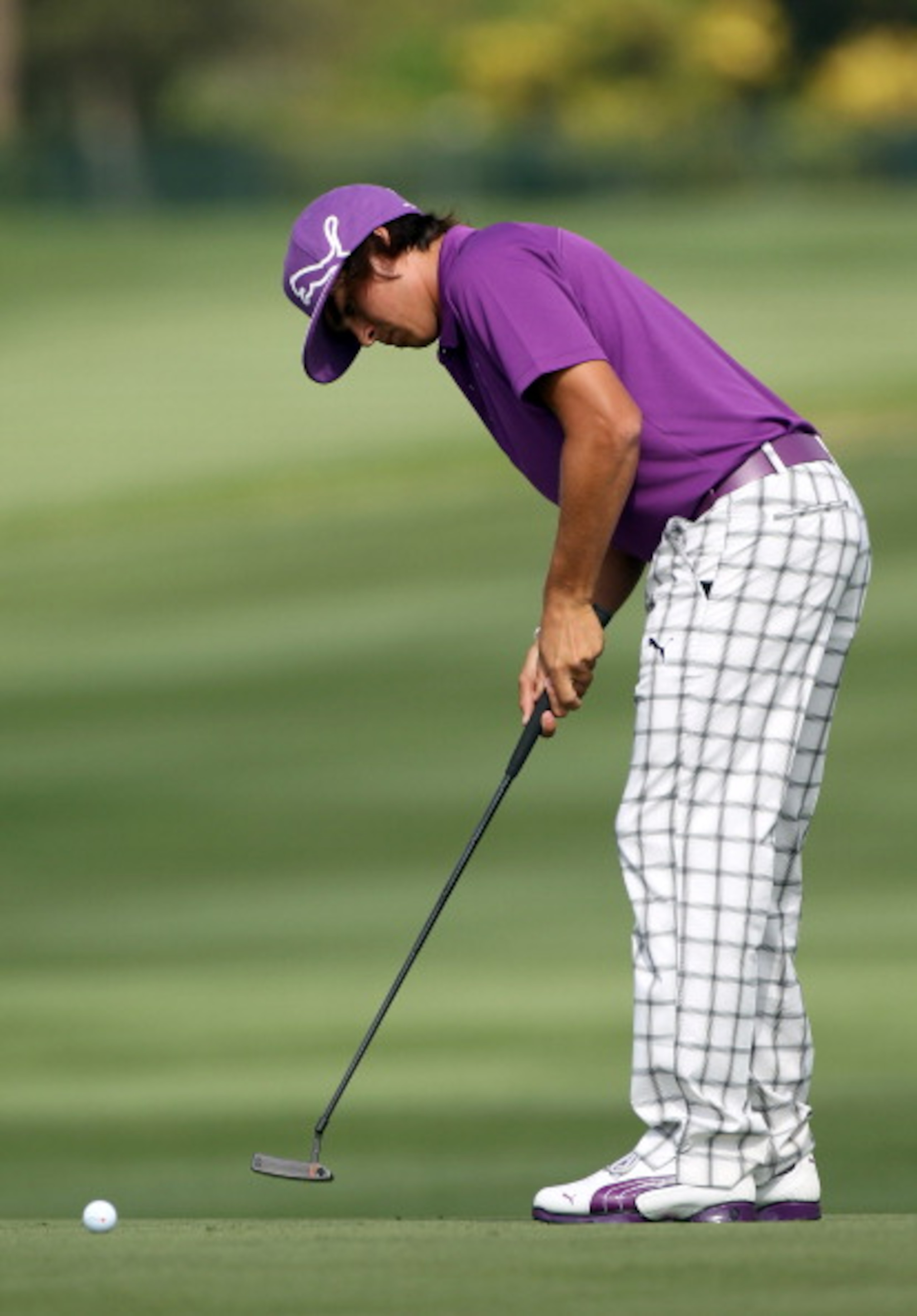 ORLANDO, FL - MARCH 24:  Rickie Fowler plays a shot on the 5th hole during the first round of the Arnold Palmer Invitational presented by MasterCard at the Bay Hill Club and Lodge on March 24, 2011 in Orlando, Florida.  (Photo by Sam Greenwood/Getty Image