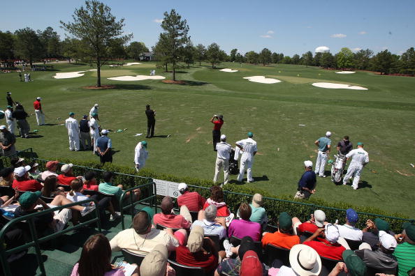 AUGUSTA, GA - APRIL 11:  A general view of the driving range during the final round of the 2010 Masters Tournament at Augusta National Golf Club on April 11, 2010 in Augusta, Georgia.  (Photo by Streeter Lecka/Getty Images for Golf Week)