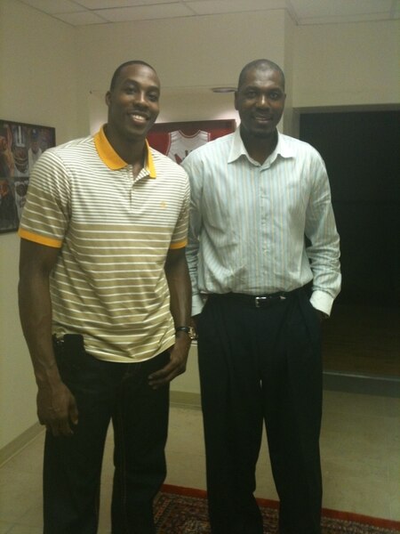 The work Dwight Howard (above left) has put in with Hakeem Olajuwon (above right) this summer has paid off marvelously.