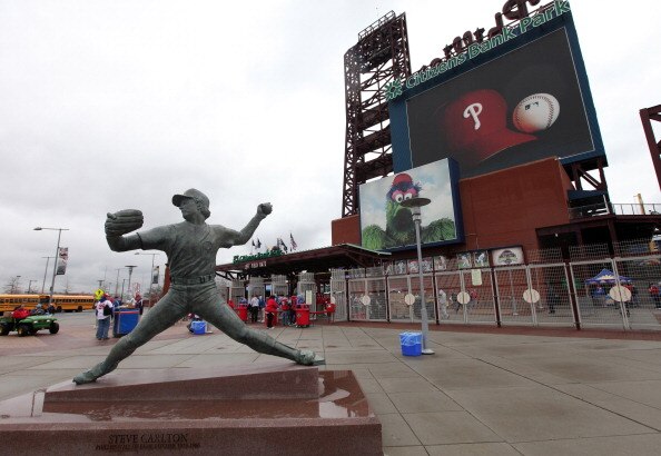 PHILADELPHIA, PA - APRIL 01: The outside of Citizens Bank Park during opening day at between the Philadelphia Phillies and the Houston Astros on April 1, 2011 in Philadelphia, Pennsylvania.  (Photo by Rob Carr/Getty Images)