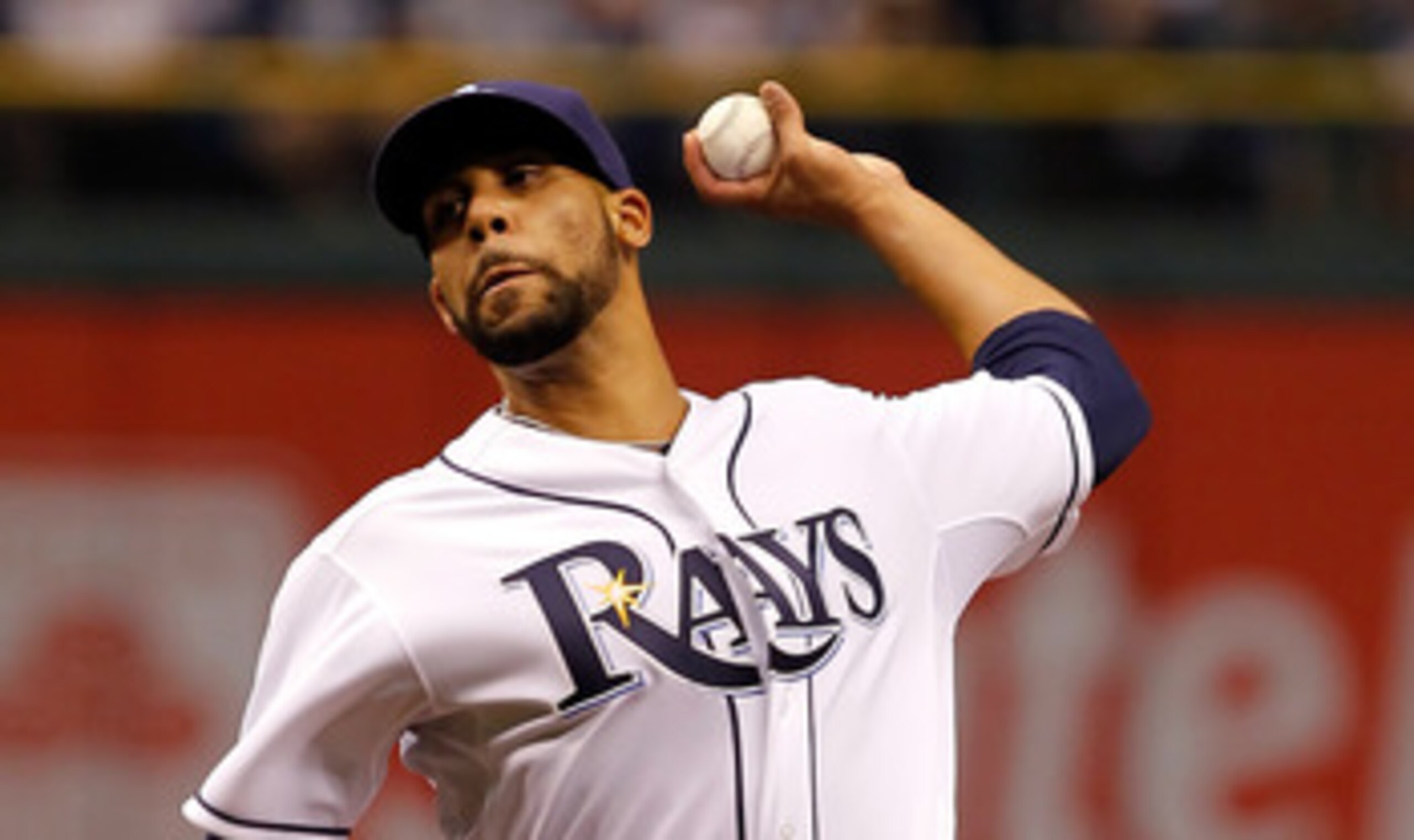 ST. PETERSBURG, FL - APRIL 01:  Pitcher David Price #14 of the Tampa Bay Rays pitches against the Baltimore Orioles during the Opening Day game at Tropicana Field on April 1, 2011 in St. Petersburg, Florida.  (Photo by J. Meric/Getty Images)
