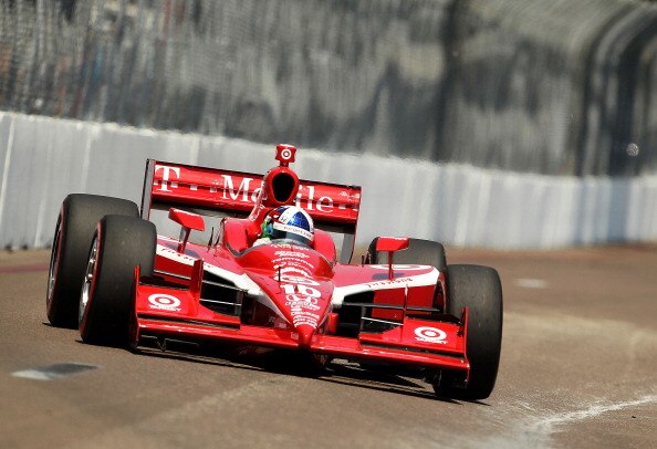 ST PETERSBURG, FL - MARCH 27:  Dario Franchitti drives of the #10 Target Chip Ganassi Racing Honda Dallara during the IndyCar Series Honda Grand Prix of St Petersburg on March 27, 2011 in St Petersburg, Florida.  (Photo by Mike Ehrmann/Getty Images)