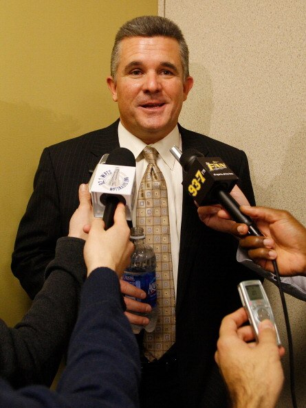 PITTSBURGH, PA  - JANUARY 11:  The new University of Pittsburgh head football coach Todd Graham speaks to the media during a press conference at the University of Pittsburgh Panthers South Side training facility on January 11, 2011 in Pittsburgh, Pennsylv