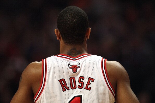 CHICAGO, IL - MARCH 25: Derrick Rose #1 of the Chicago Bulls walks to the bench during a game against the Memphis Grizzlies at the United Center on March 25, 2011 in Chicago, Illinois. The Bulls defeated the Grizzlies 99-96. NOTE TO USER: User expressly a