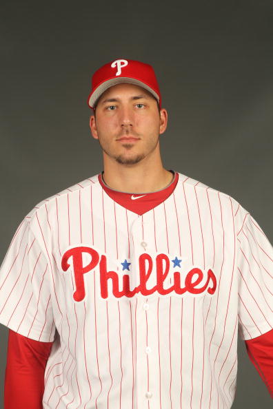 CLEARWATER, FL - FEBRUARY 24:  Phillippe Aumont #75 of the Philadelphia Phillies poses for a photo during Spring Training Media Photo Day at Bright House Networks Field on February 24, 2010 in Clearwater, Florida.  (Photo by Nick Laham/Getty Images)