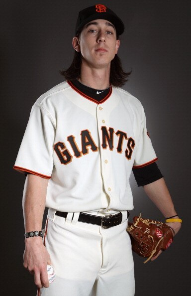 SCOTTSDALE, AZ - FEBRUARY 23:  Tim Lincecum #55 of the San Francisco Giants poses for a portrait during media photo day at Scottsdale Stadium on February 23, 2011 in Scottsdale, Arizona.  (Photo by Ezra Shaw/Getty Images)