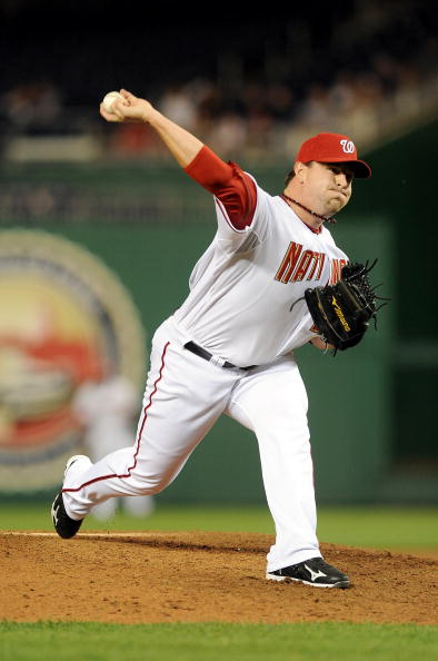 WASHINGTON - MAY 19:  Matt Capps #55 of the Washington Nationals pitches against the New York Mets at Nationals Park on May 19, 2010 in Washington, DC. (Photo by Greg Fiume/Getty Images)