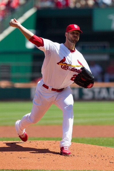 ST. LOUIS, MO - APRIL 6: Starter Chris Carpenter #29 of the St. Louis Cardinals pitches against the Pittsburgh Pirates at Busch Stadium on April 6, 2011 in St. Louis, Missouri.  (Photo by Dilip Vishwanat/Getty Images)