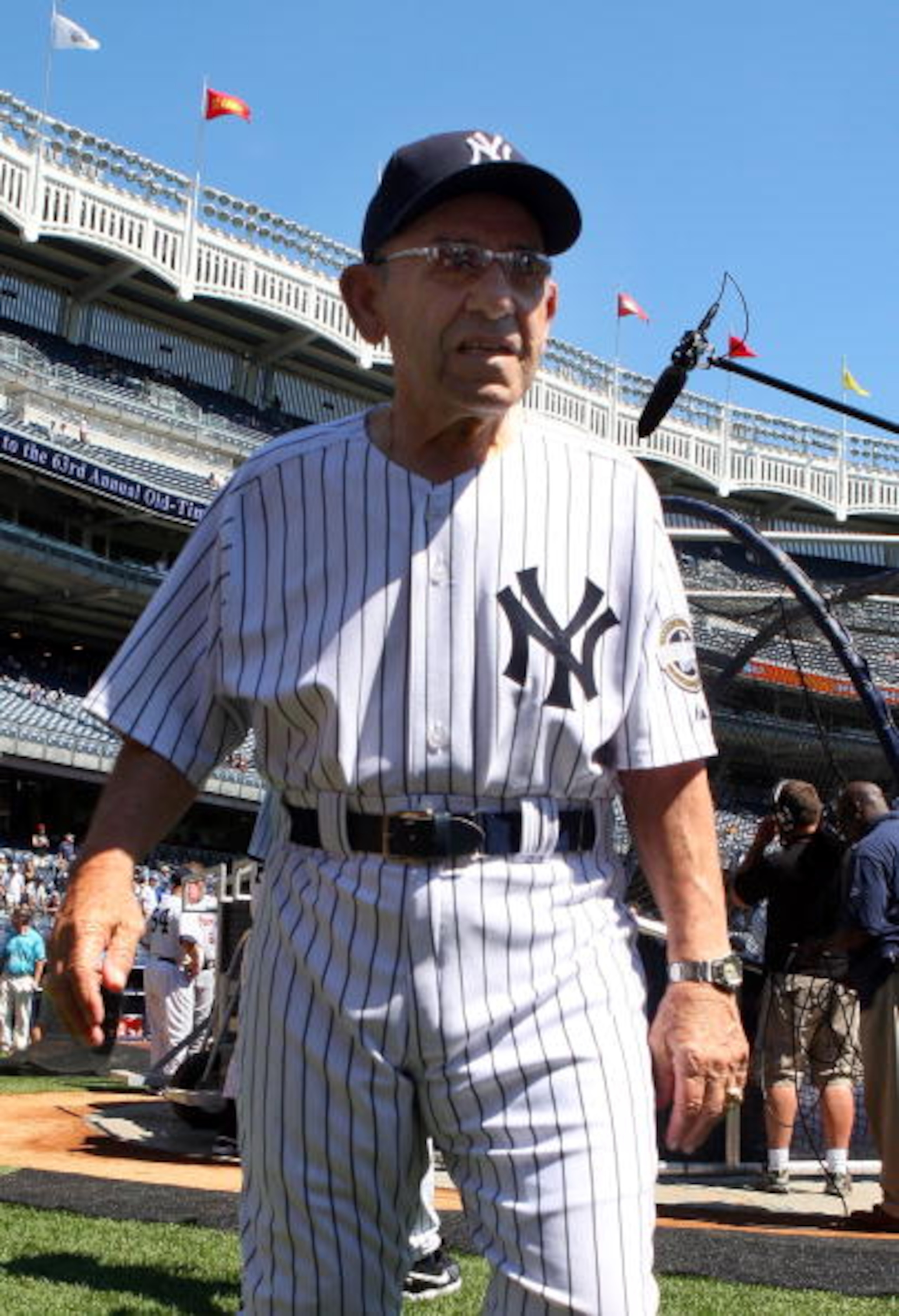 NEW YORK - JULY 19: New York Yankees Hall of Famer Yogi Berra looks on during the teams 63rd Old Timers Day before the game against the Detroit Tigers on July 19, 2009 at Yankee Stadium in the Bronx borough of New York City. (Photo by Jim McIsaac/Getty NEW YORK - JULY 19: New York Yankees Hall of Famer Yogi Berra looks on during the teams 63rd Old Timers Day before the game against the Detroit Tigers on July 19, 2009 at Yankee Stadium in the Bronx borough of New York City. (Photo by Jim McIsaac/Getty