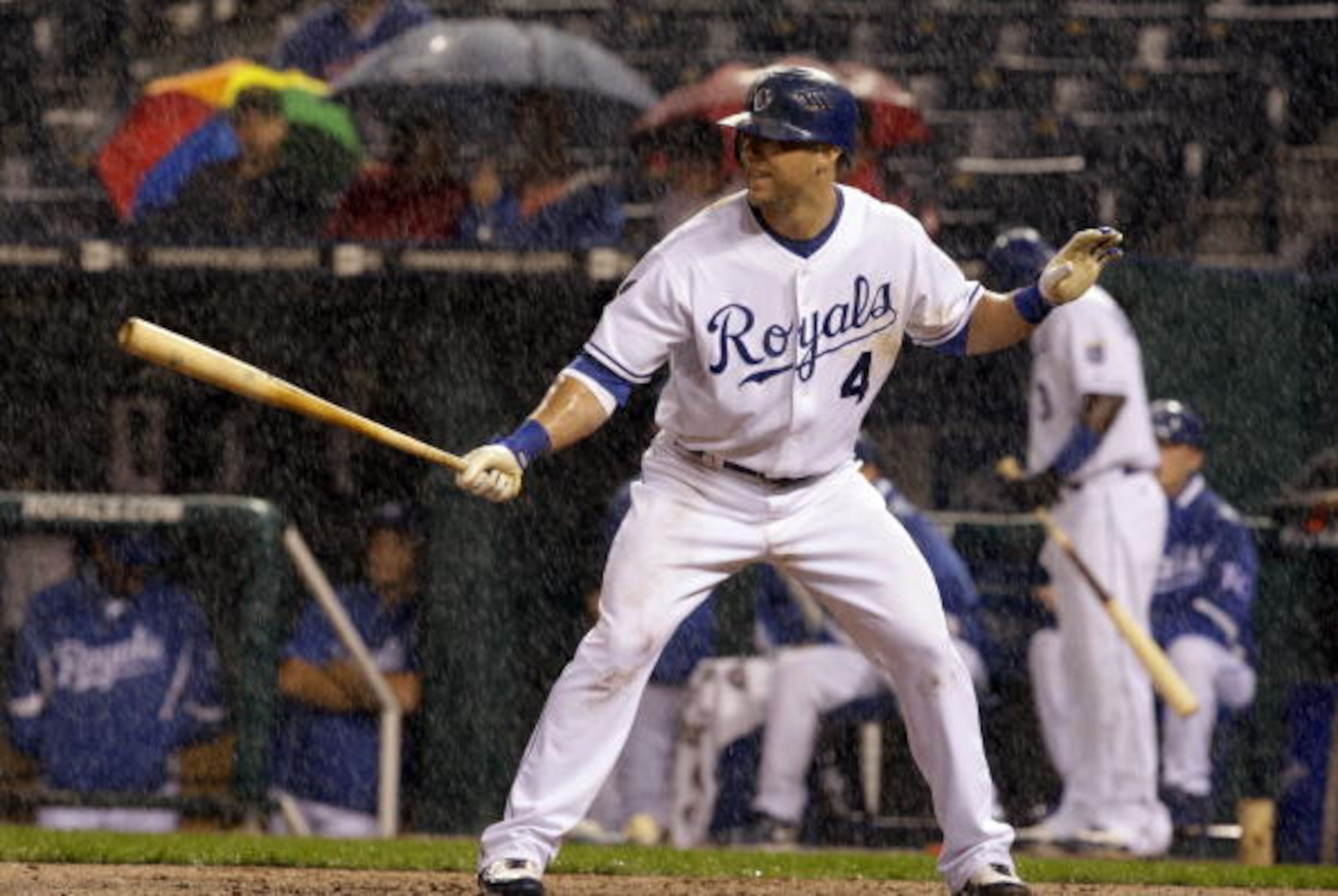 KANSAS CITY, KS - SEPTEMBER 21: Alex Gordon #4 of the Kansas City Royals bats against the Boston Red Sox during the game on September 21, 2009 at Kauffman Stadium in Kansas City, Missouri. The Royals defeated the Red Sox 12-9. (Photo by Jamie Squire/Gett KANSAS CITY, KS - SEPTEMBER 21: Alex Gordon #4 of the Kansas City Royals bats against the Boston Red Sox during the game on September 21, 2009 at Kauffman Stadium in Kansas City, Missouri. The Royals defeated the Red Sox 12-9. (Photo by Jamie Squire/Gett