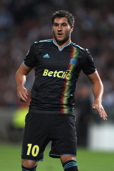 MARSEILLE, FRANCE - SEPTEMBER 15:  Andre-Pierre Gignac of Marseille during the UEFA Champions League Group F match between Olympique Marseille and Spartak Moscow at the Stade Velodrome on September 15, 2010 in Marseille, France.  (Photo by Michael Steele/