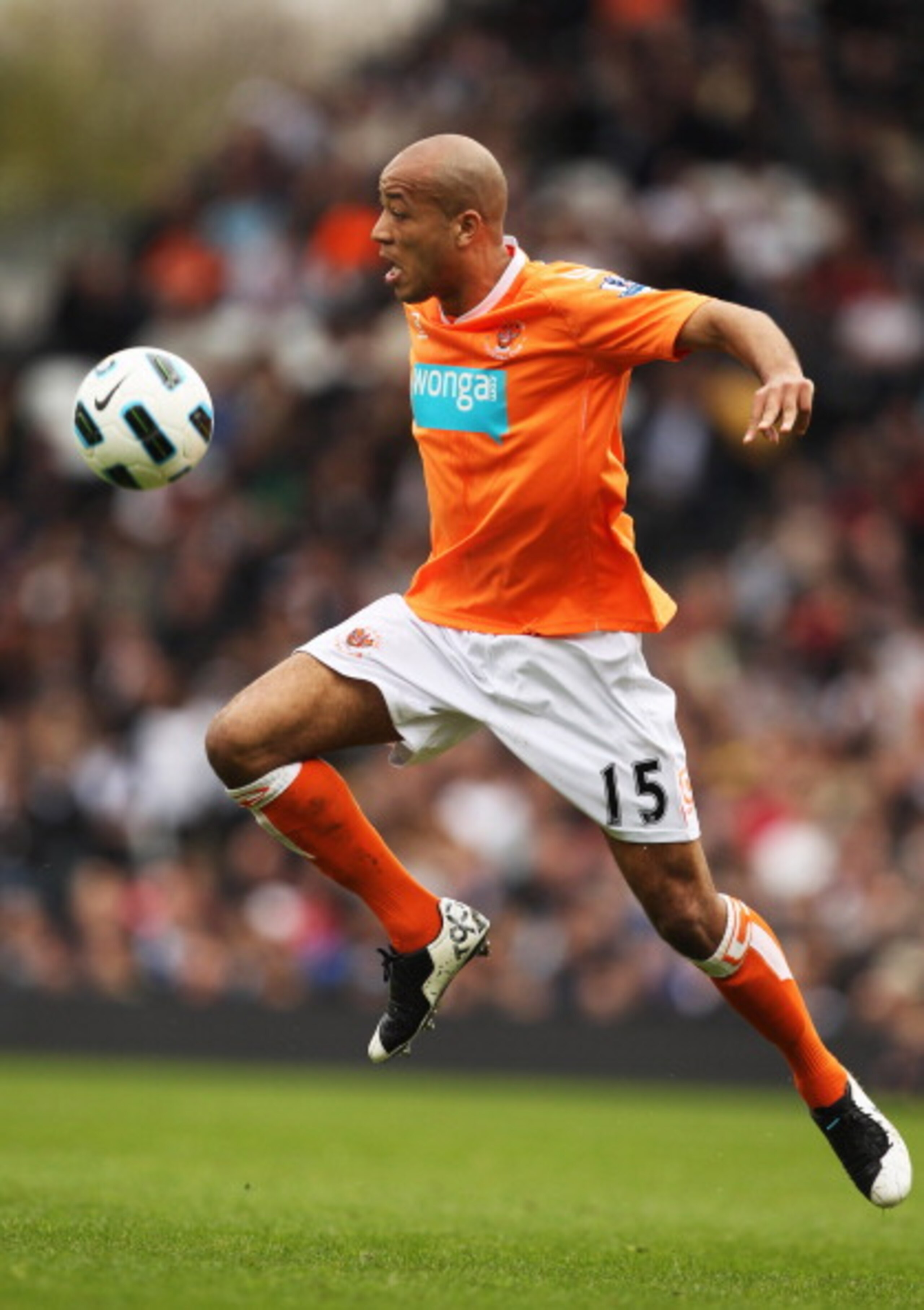 LONDON, ENGLAND - APRIL 03: Alex John-Baptiste of Blackpool in action during the Barclays Premier League match between Fulham and Blackpool at Craven Cottage on April 3, 2011 in London, England. (Photo by Ian Walton/Getty Images) LONDON, ENGLAND - APRIL 03: Alex John-Baptiste of Blackpool in action during the Barclays Premier League match between Fulham and Blackpool at Craven Cottage on April 3, 2011 in London, England. (Photo by Ian Walton/Getty Images)