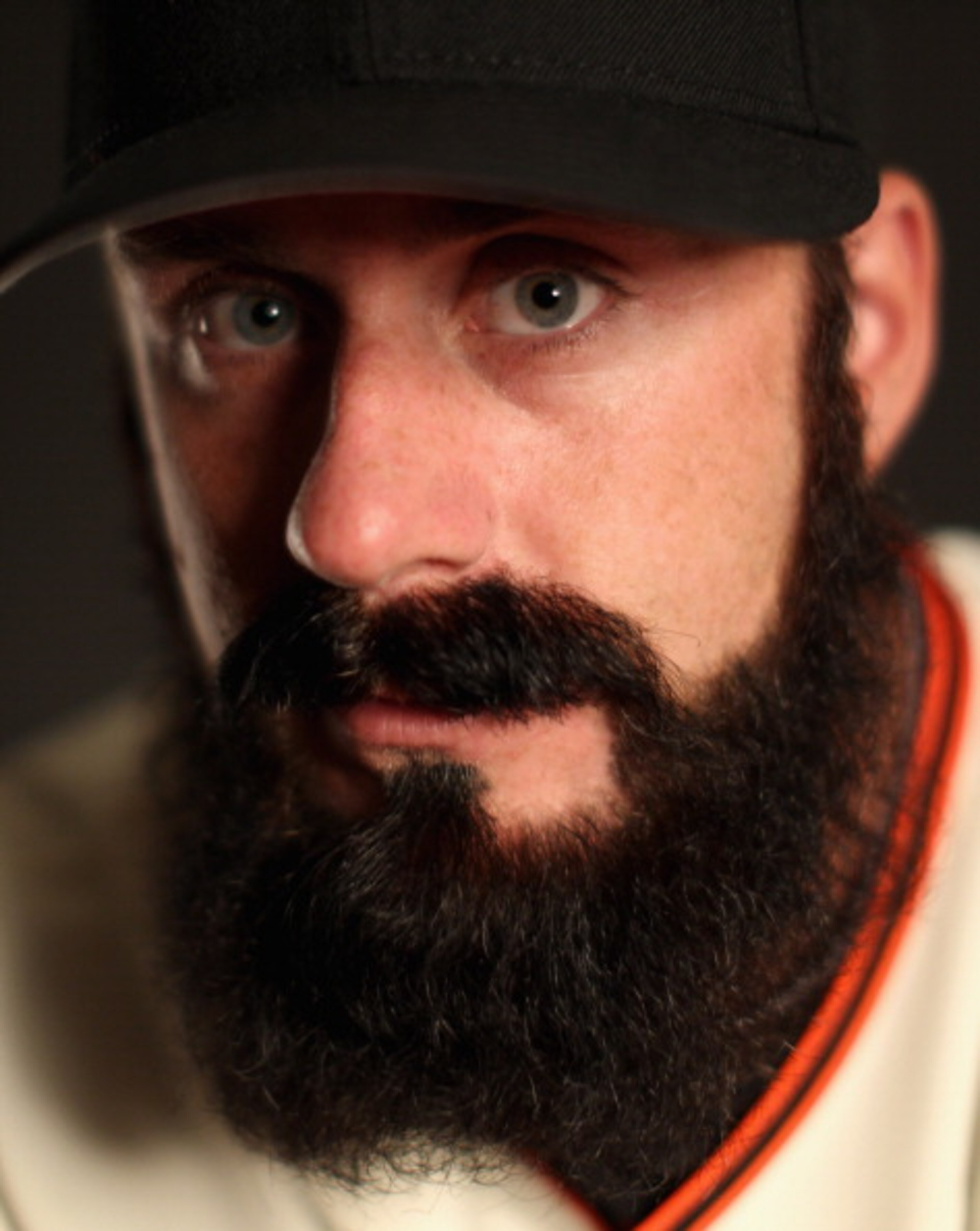 SCOTTSDALE, AZ - FEBRUARY 23: Brian Wilson #38 of the San Francisco Giants poses for a portrait during media photo day at Scottsdale Stadium on February 23, 2011 in Scottsdale, Arizona. (Photo by Ezra Shaw/Getty Images) SCOTTSDALE, AZ - FEBRUARY 23: Brian Wilson #38 of the San Francisco Giants poses for a portrait during media photo day at Scottsdale Stadium on February 23, 2011 in Scottsdale, Arizona. (Photo by Ezra Shaw/Getty Images)