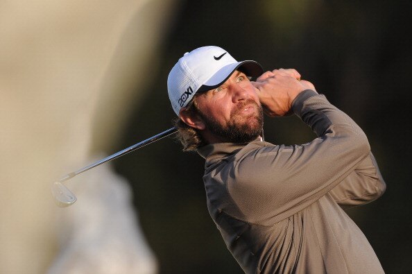 PACIFIC PALISADES, CA - FEBRUARY 17:  Lucas Glover in action during the first round of the Northern Trust Open at Riviera Country Club on February 17, 2011 in Pacific Palisades, California.  (Photo by Stuart Franklin/Getty Images)