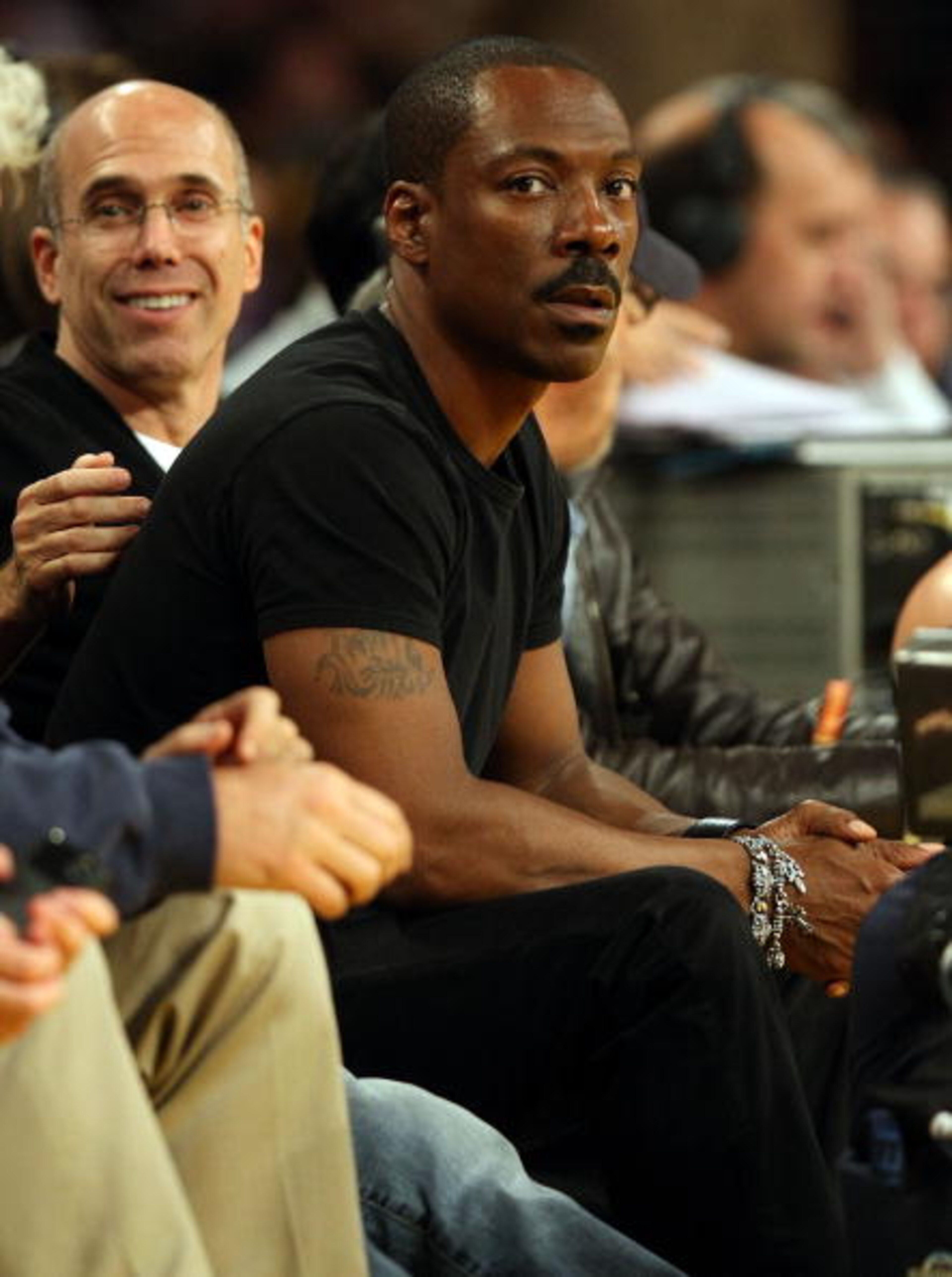 LOS ANGELES, CA - JUNE 10: Actor Eddie Murphy attends Game Three of the 2008 NBA Finals between the Los Angeles Lakers and the Boston Celtics on June 10, 2008 at Staples Center in Los Angeles, California. NOTE TO USER: User expressly acknowledges and agr LOS ANGELES, CA - JUNE 10: Actor Eddie Murphy attends Game Three of the 2008 NBA Finals between the Los Angeles Lakers and the Boston Celtics on June 10, 2008 at Staples Center in Los Angeles, California. NOTE TO USER: User expressly acknowledges and agr