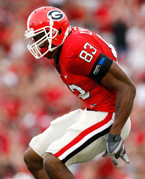 ATHENS, GA - SEPTEMBER 12: Cornelius Washington #83 of the Georgia Bulldogs against the South Carolina Gamecocks at Sanford Stadium on September 12, 2009 in Athens, Georgia. (Photo by Kevin C. Cox/Getty Images) ATHENS, GA - SEPTEMBER 12: Cornelius Washington #83 of the Georgia Bulldogs against the South Carolina Gamecocks at Sanford Stadium on September 12, 2009 in Athens, Georgia. (Photo by Kevin C. Cox/Getty Images)