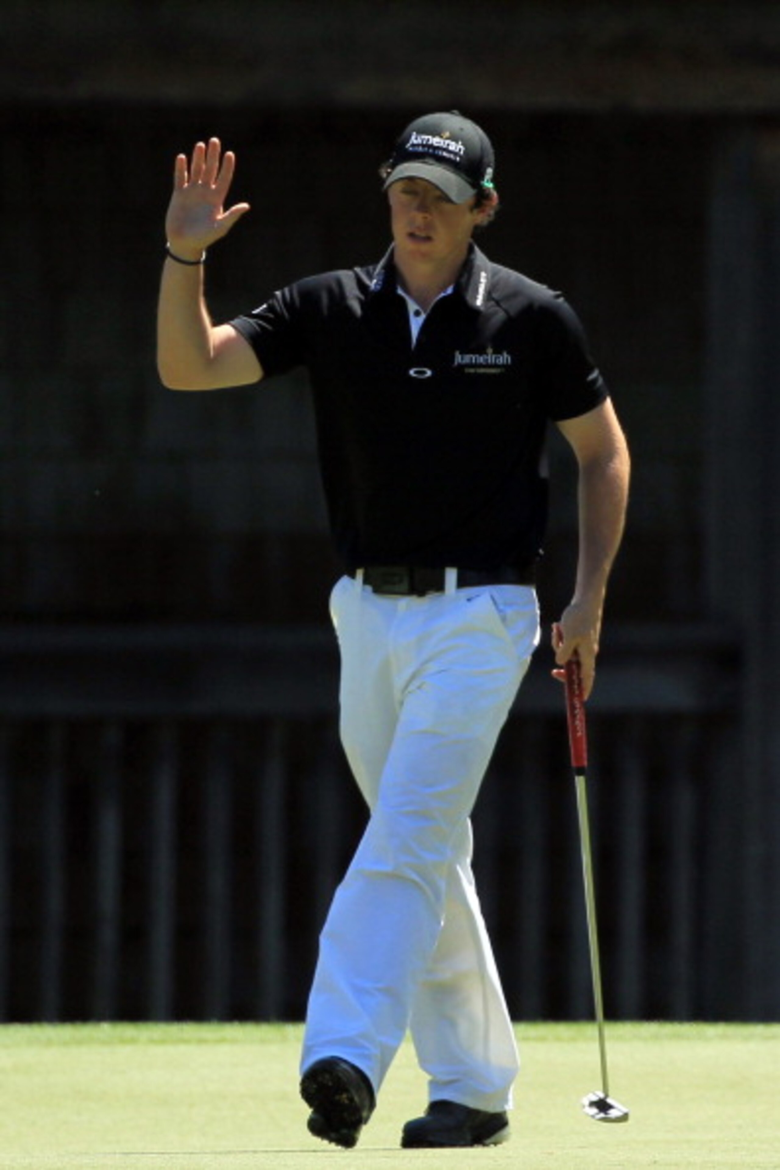 AUGUSTA, GA - APRIL 07: Rory McIlory of Northern Ireland celebrates a birdie putt on the 11th green during the first round of the 2011 Masters Tournament at Augusta National Golf Club on April 7, 2011 in Augusta, Georgia. (Photo by David Cannon/Getty Im AUGUSTA, GA - APRIL 07: Rory McIlory of Northern Ireland celebrates a birdie putt on the 11th green during the first round of the 2011 Masters Tournament at Augusta National Golf Club on April 7, 2011 in Augusta, Georgia. (Photo by David Cannon/Getty Im