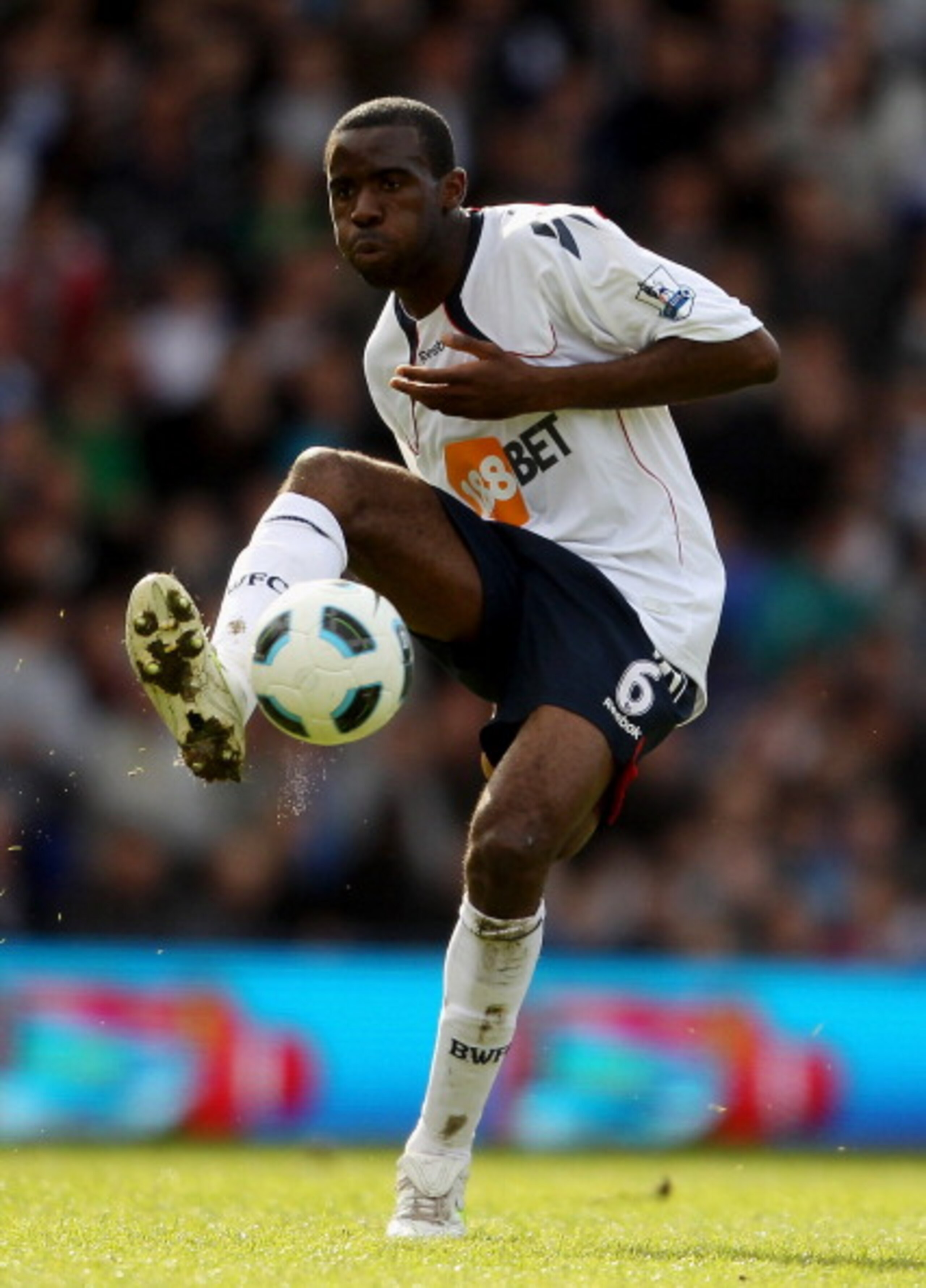 BIRMINGHAM, ENGLAND - APRIL 02: Fabrice Muamba of Bolton in action during the Barclays Premier League match between Birmingham City and Bolton Wanderers on April 2, 2011 in Birmingham, England. (Photo by Scott Heavey/Getty Images) BIRMINGHAM, ENGLAND - APRIL 02: Fabrice Muamba of Bolton in action during the Barclays Premier League match between Birmingham City and Bolton Wanderers on April 2, 2011 in Birmingham, England. (Photo by Scott Heavey/Getty Images)
